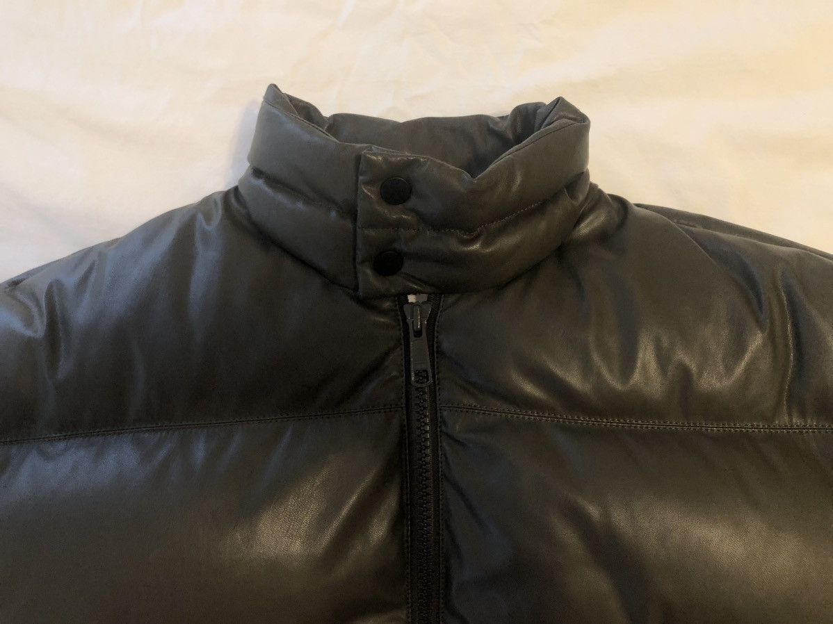 A. A. Spectrum A. A. SPECTRUM Khaki Down Faux-Leather Puffer Jacket Size US XS / EU 42 / 0 - 5 Thumbnail