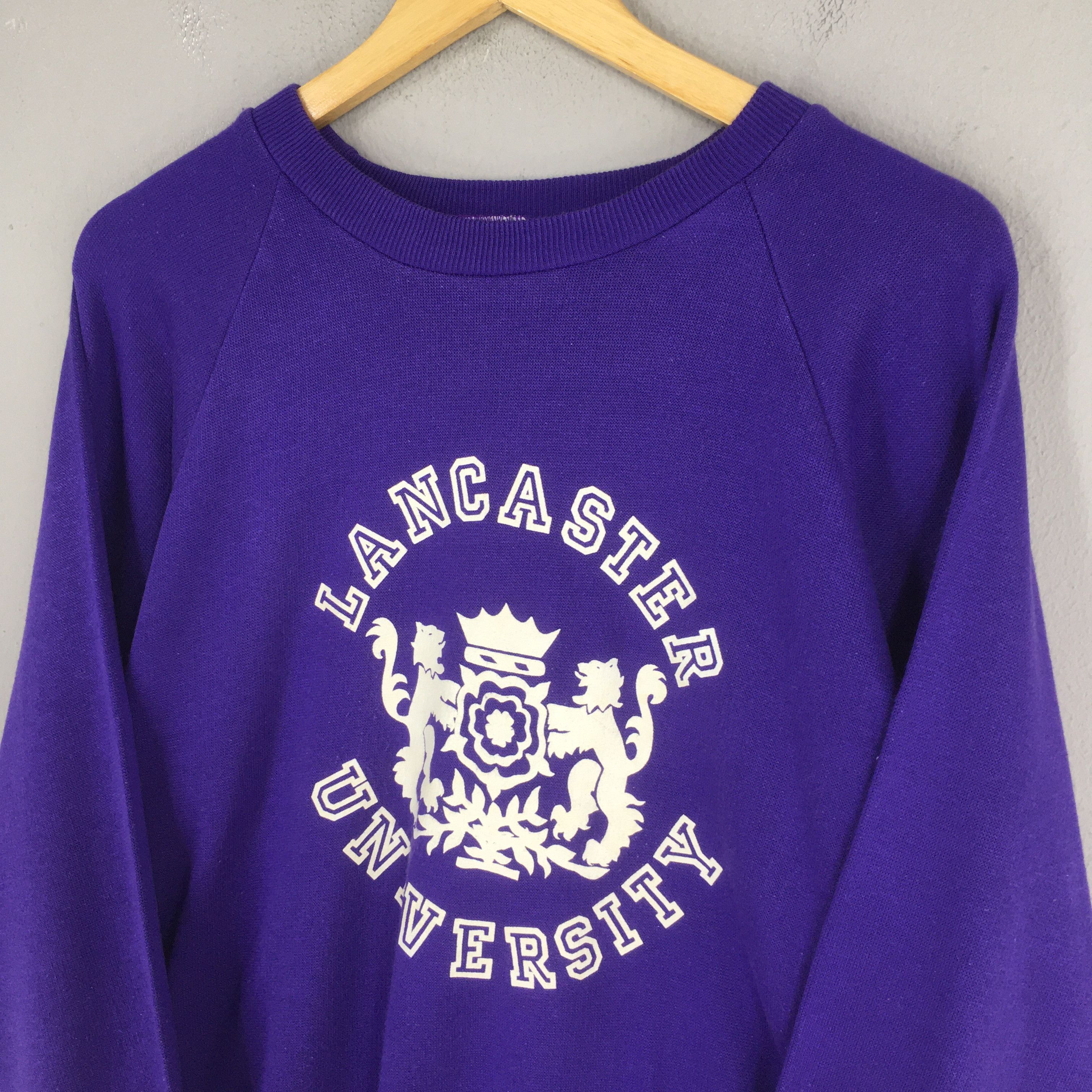 Vintage Vintage 90s Lancaster University Sweatshirt Large Size US L / EU 52-54 / 3 - 3 Thumbnail