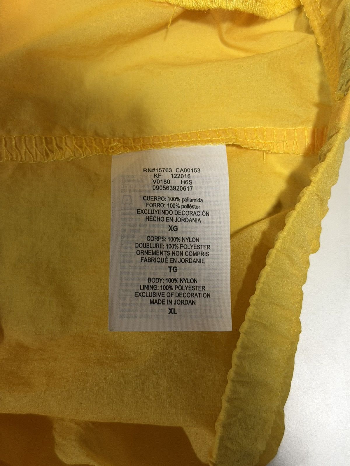 Vintage 2010s Vintage Champion Yellow Nylon Hooded Windbreaker XL Size US XL / EU 56 / 4 - 10 Thumbnail