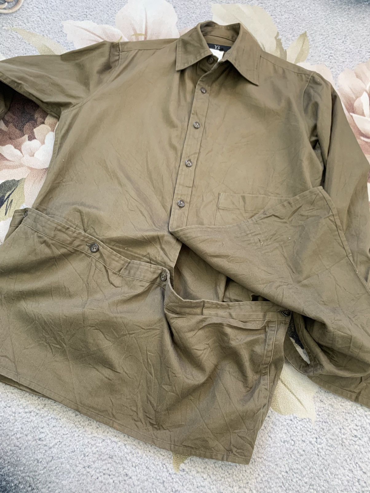 Yohji Yamamoto Y's Yohji Yamamoto Military Girth Style Shirt Jacket Size US M / EU 48-50 / 2 - 11 Thumbnail