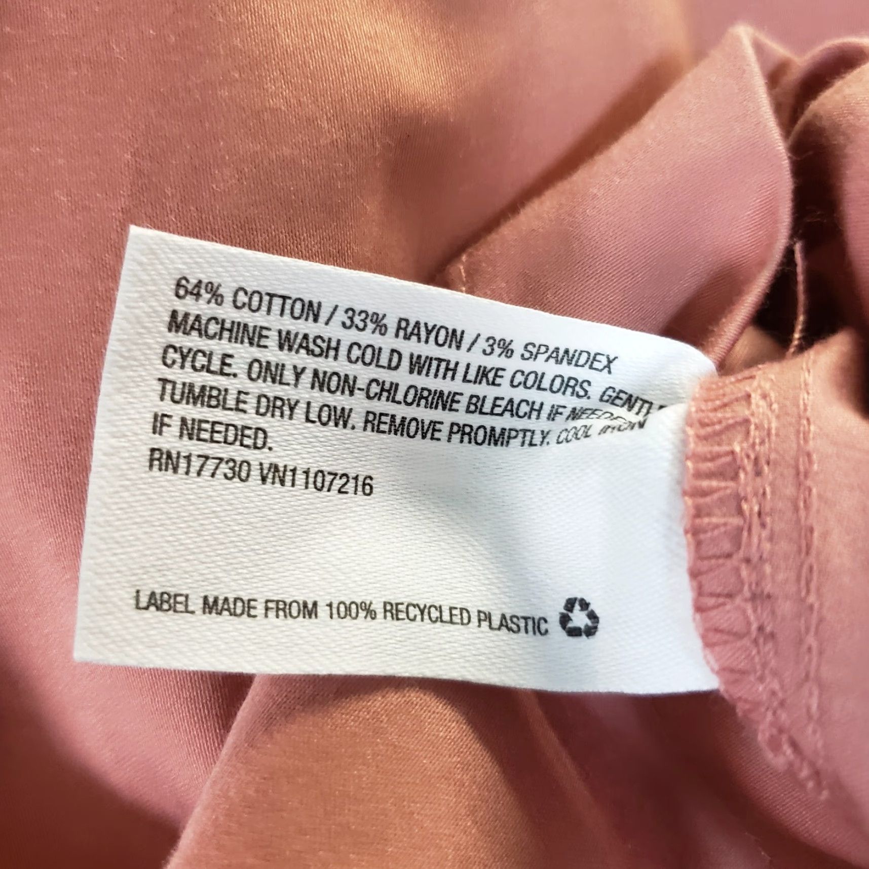 Vintage The Nines by Hatch Jumpsuit Womens XS Pink Sleeveless Ruffle Button Front Cotton Blend One-Piece Maternity Size 26" / US 2 / IT 38 - 4 Thumbnail