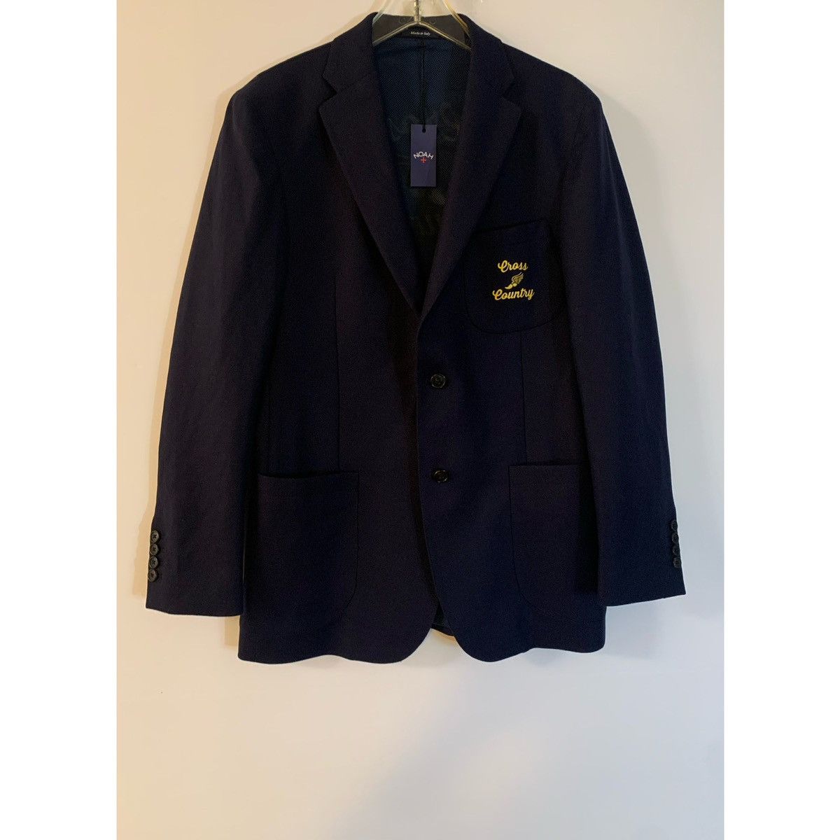 Noah NOAH CROSS COUNTY EMBROIDERED LOGO BLAZER JACKET Size 40R - 9 Thumbnail