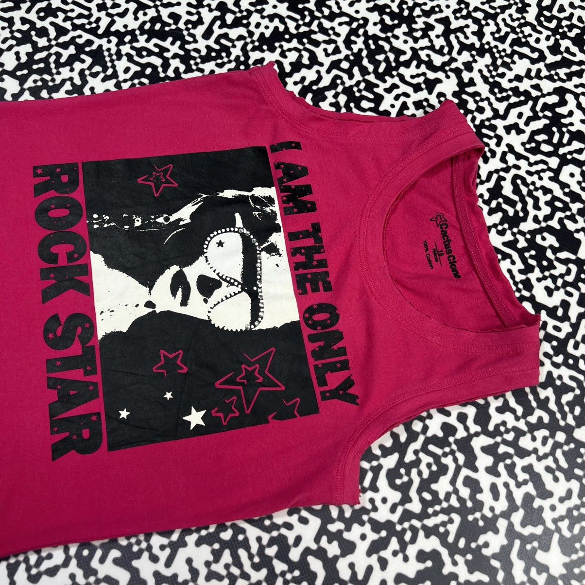 Japanese Brand Vintage Y2K I Am The Only Rock Star Face Logo Hysteric Top Size XS / US 0-2 / IT 36-38 - 5 Thumbnail