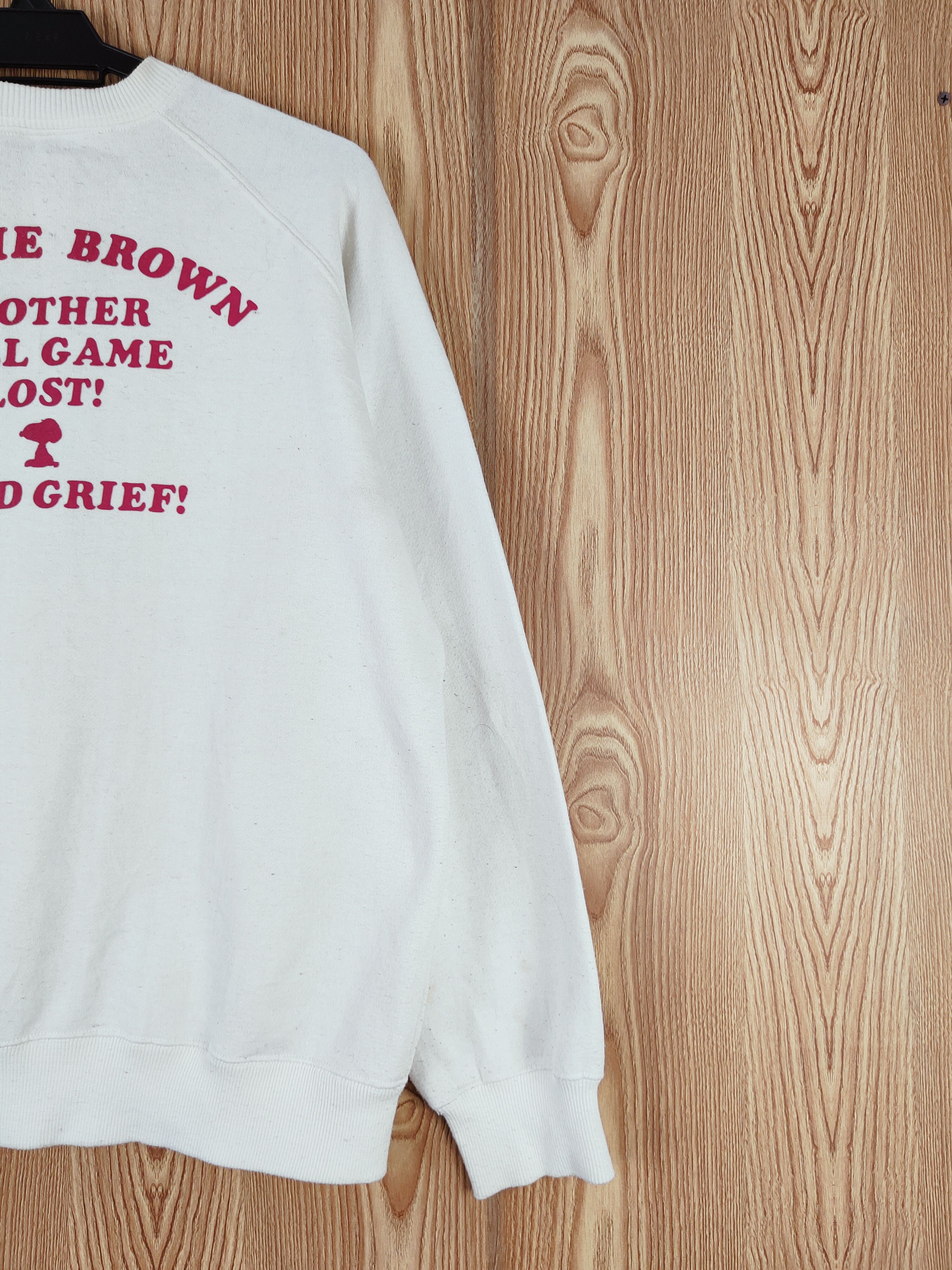 Japanese Brand × Peanuts × Vintage Peanuts White Charlie Brown Sweatshirts #W575 Size US L / EU 52-54 / 3 - 11 Thumbnail