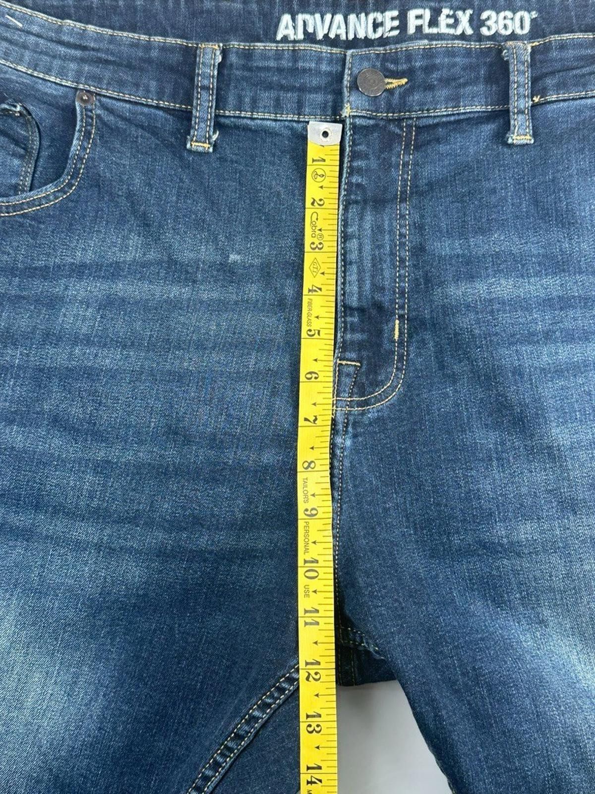 Vintage Foundry Foundry Men's 46/29 Blue Straight Stretch Big Denim Jeans Size US 44 / EU 60 - 4 Thumbnail
