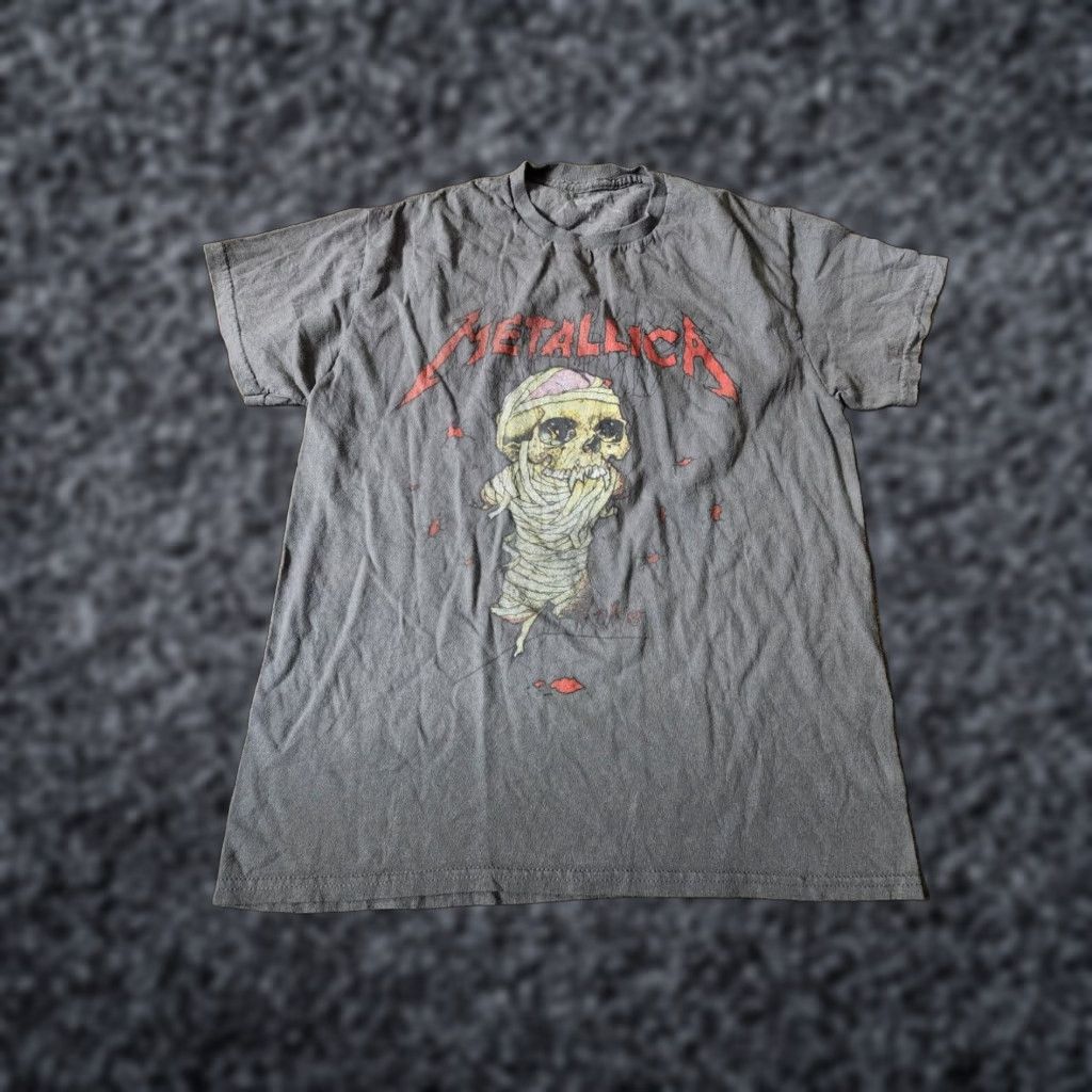 Vintage Metallica One Skeleton Band T Shirt Gray Short Sleeve Adult M Size US M / EU 48-50 / 2 - 1 Thumbnail