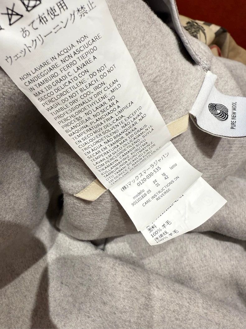 Max Mara Max Mara Grey cashmere coat Size L / US 10 / IT 46 - 7 Thumbnail
