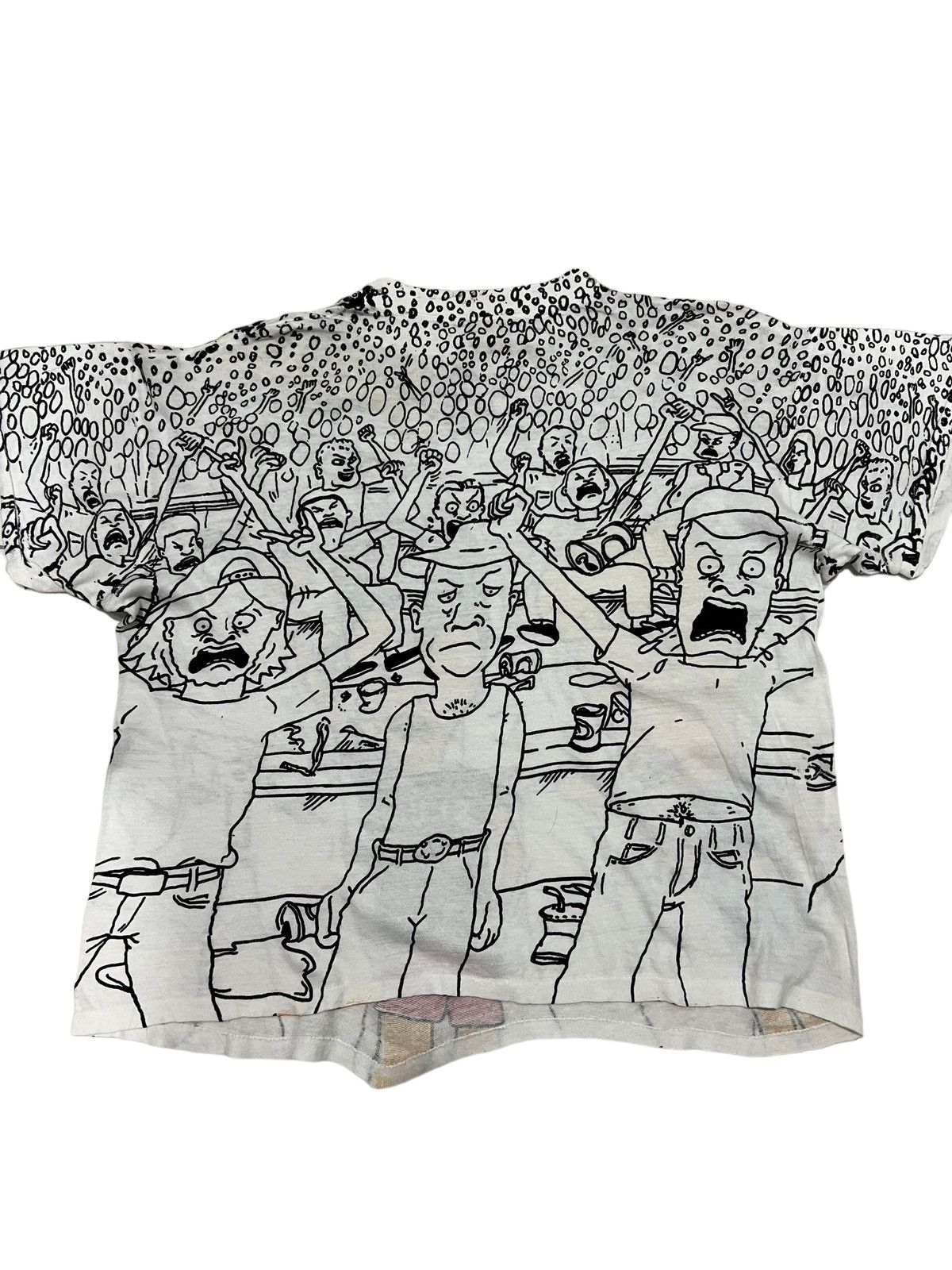 Band Tees Vintage 80’s Full Print Beavis And Butt-Head MTV Shirts Size US M / EU 48-50 / 2 - 2 Thumbnail