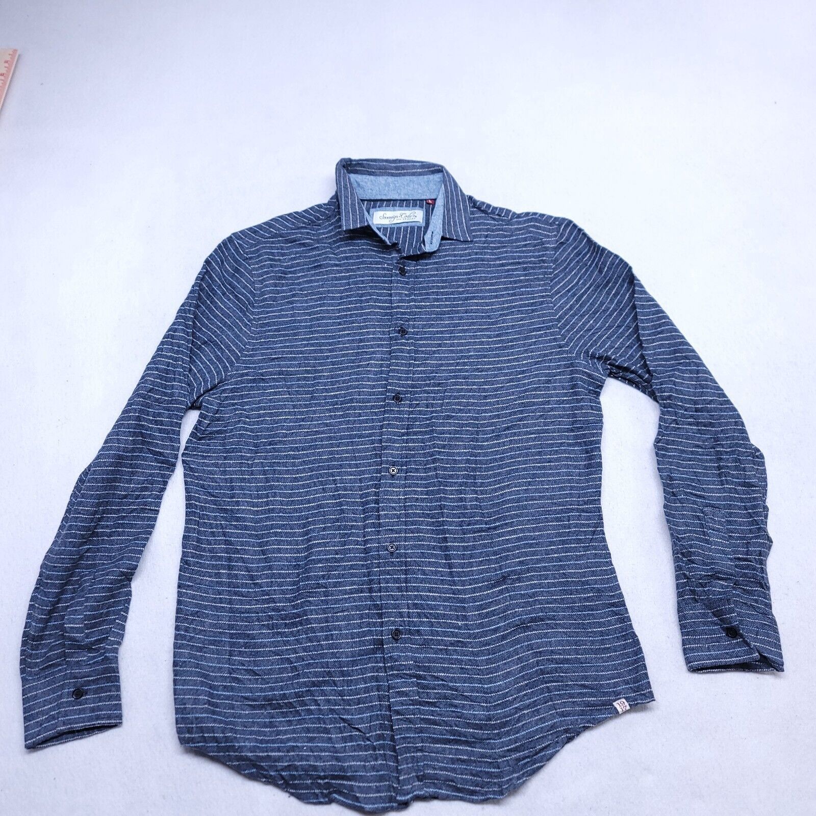 Sovereign Code Sovereign Code Flannel Shirt Mens Size Large L Blue Striped Size US L / EU 52-54 / 3 - 2 Thumbnail