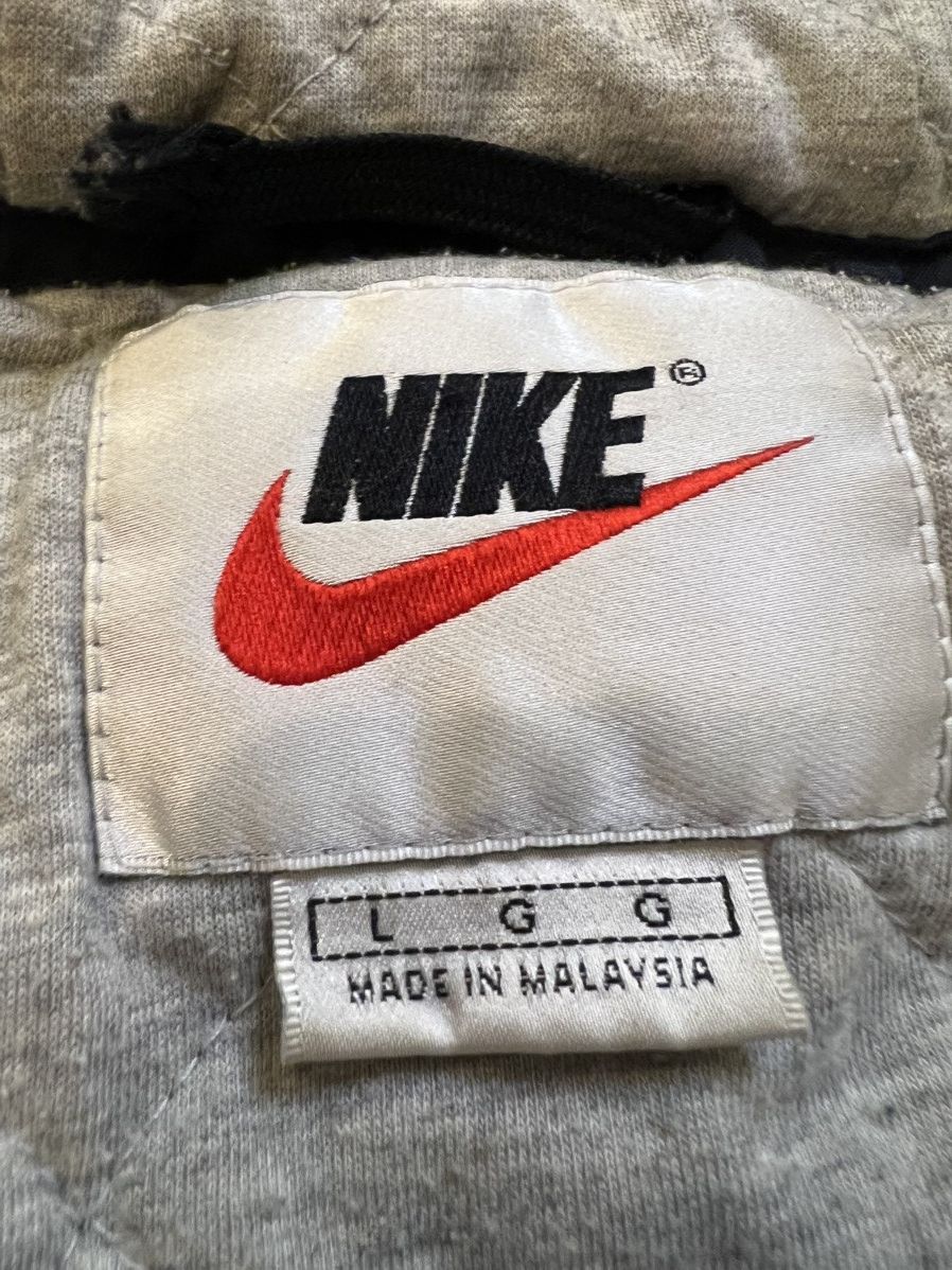 Nike × Vintage Vintage 90’s NIKE Big Check Zip-Up Jacket Size US L / EU 52-54 / 3 - 14 Thumbnail