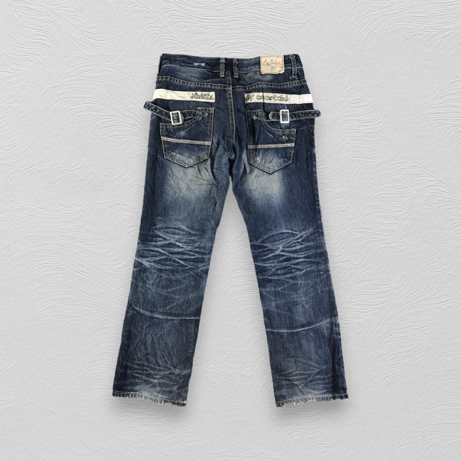 Japanese Brand Japanese Lolita Jeans Faded Blue Denim KJ3028 Size US 34 / EU 50 - 2 Thumbnail