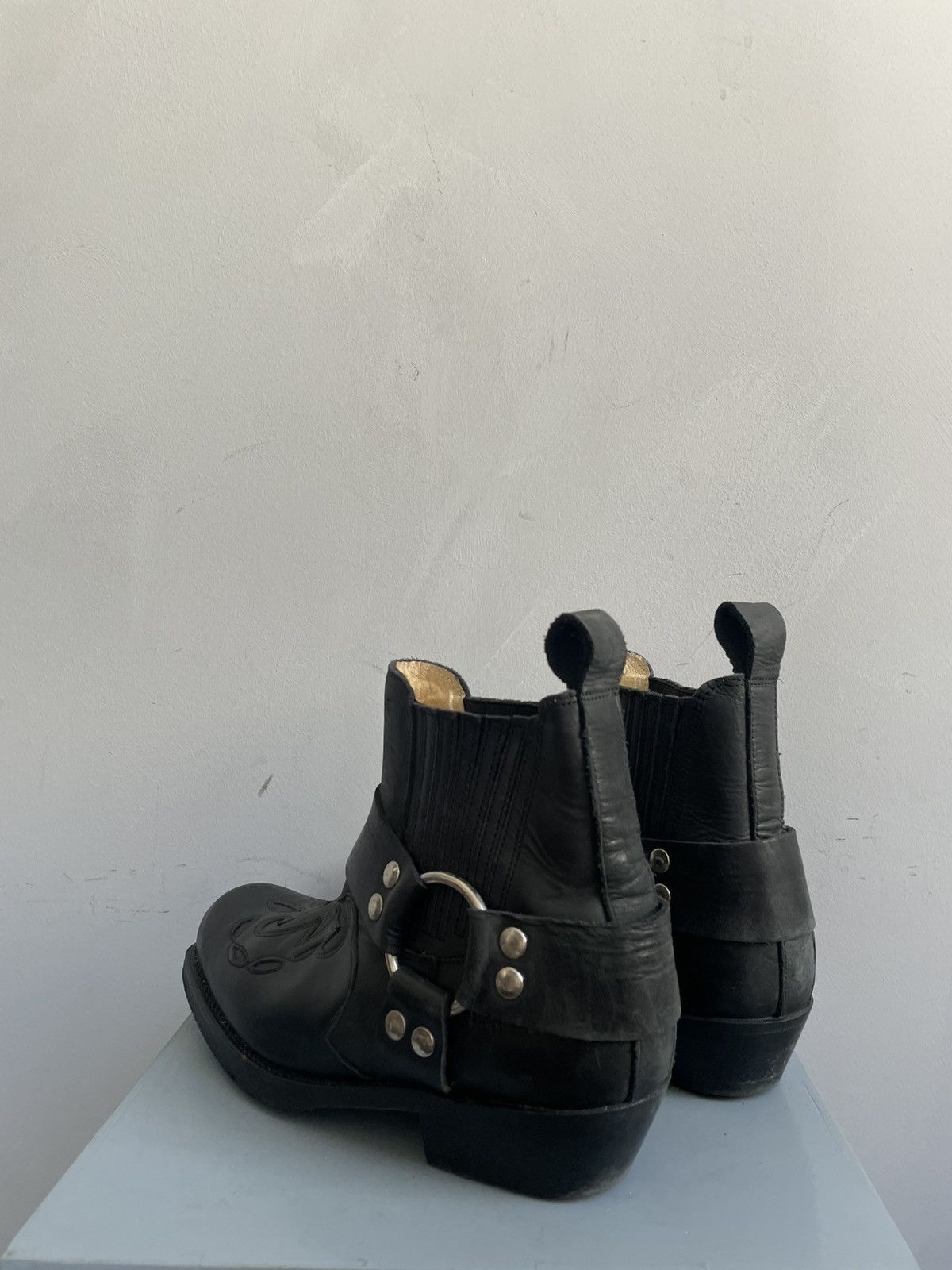 Harley Davidson Retro flames boots western Ankle moto harley davidson style Size US 9 / IT 39 - 4 Thumbnail