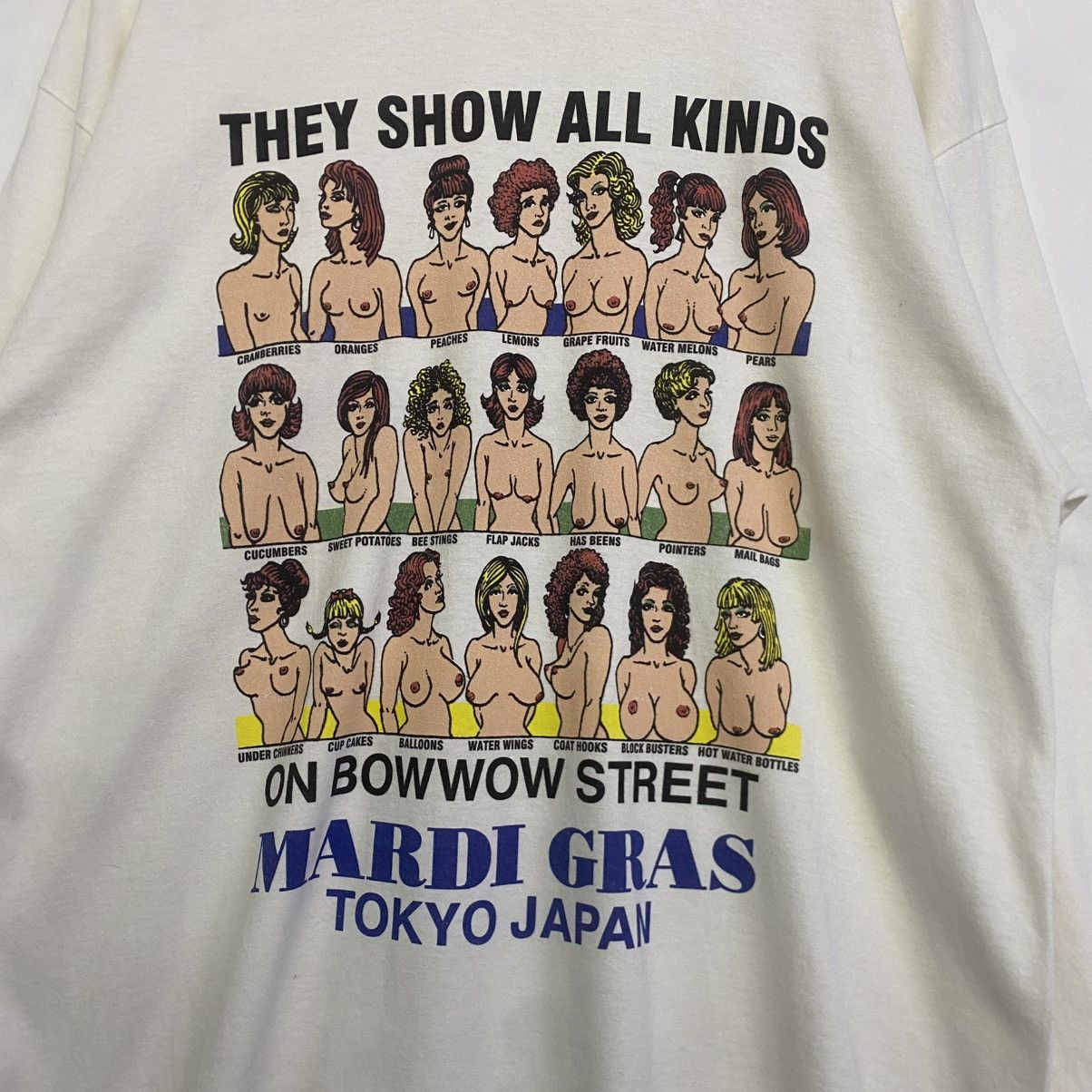 Japanese Brand × Vintage Vintage Mardi Gras Japan Graphic Long Sleeve Tee Rare Print Size US XL / EU 56 / 4 - 3 Thumbnail
