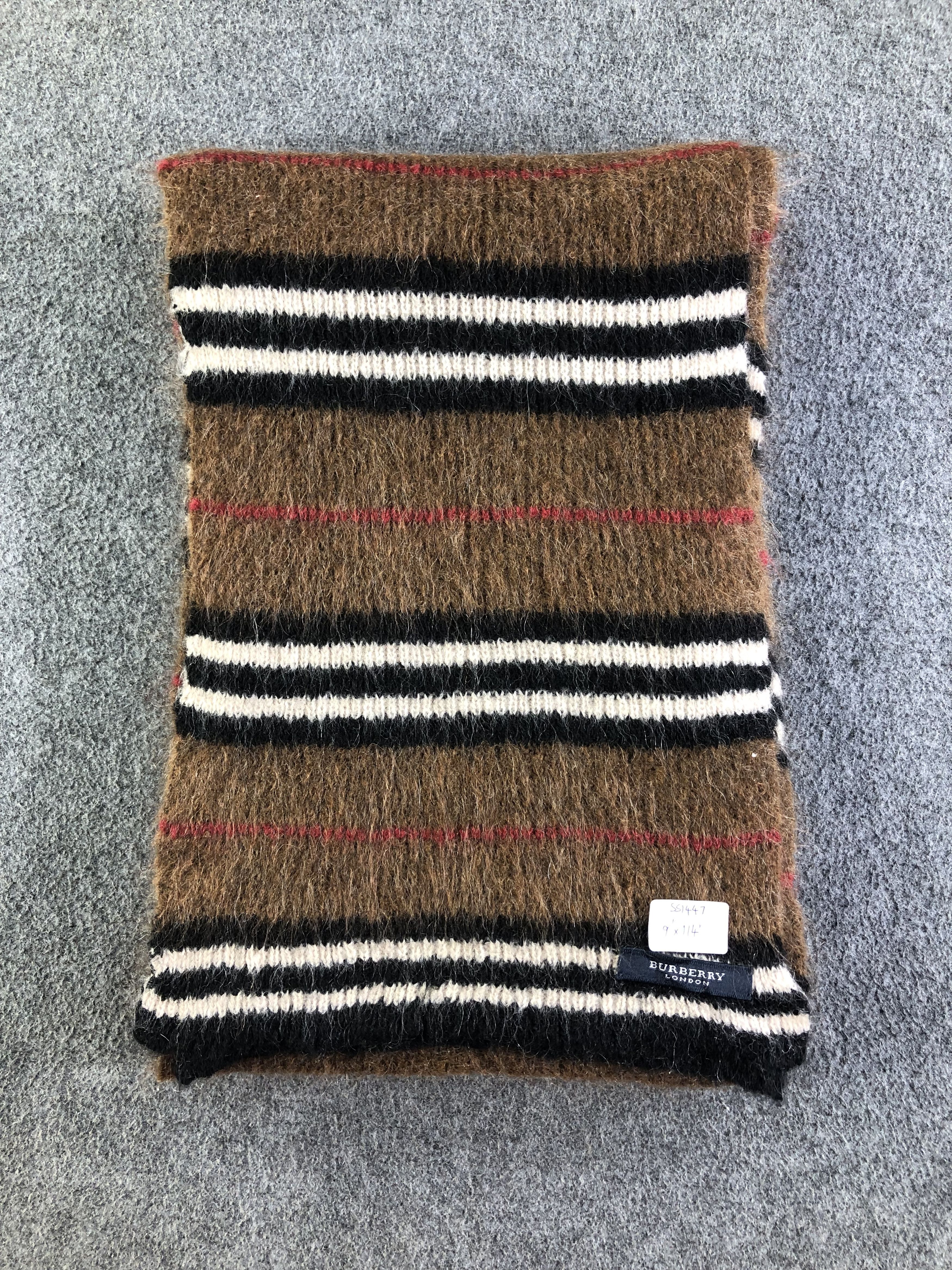 Burberry Burberry Mohair Scarf / Muffler / Neckwear SS1447 Size ONE SIZE - 6 Thumbnail