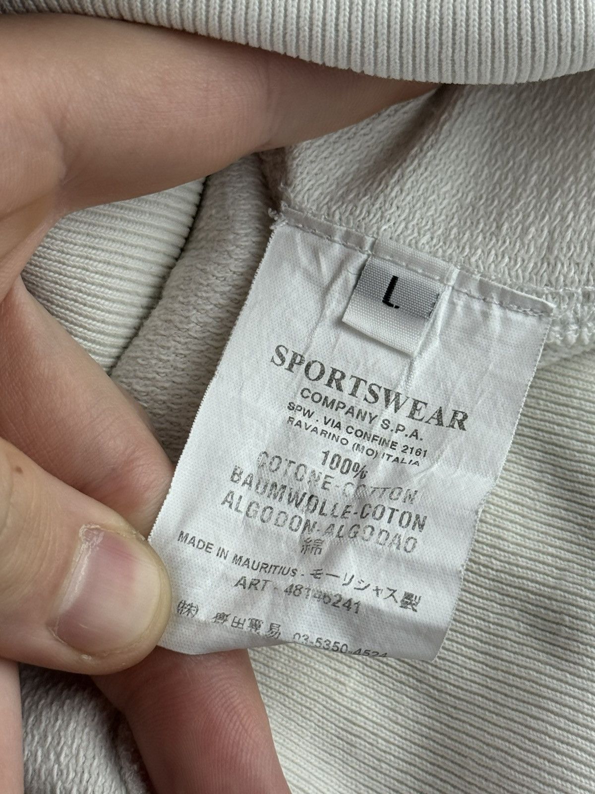 Stone Island Stone Island Denims White Hoodie Size US M / EU 48-50 / 2 - 7 Thumbnail