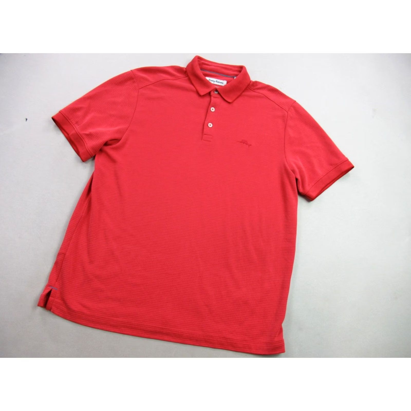 Tommy Bahama Tommy Bahama Polo Shirt - Mens Red Medium Knit Golf Casual, Button Up, Wear Size US M / EU 48-50 / 2 - 2 Thumbnail