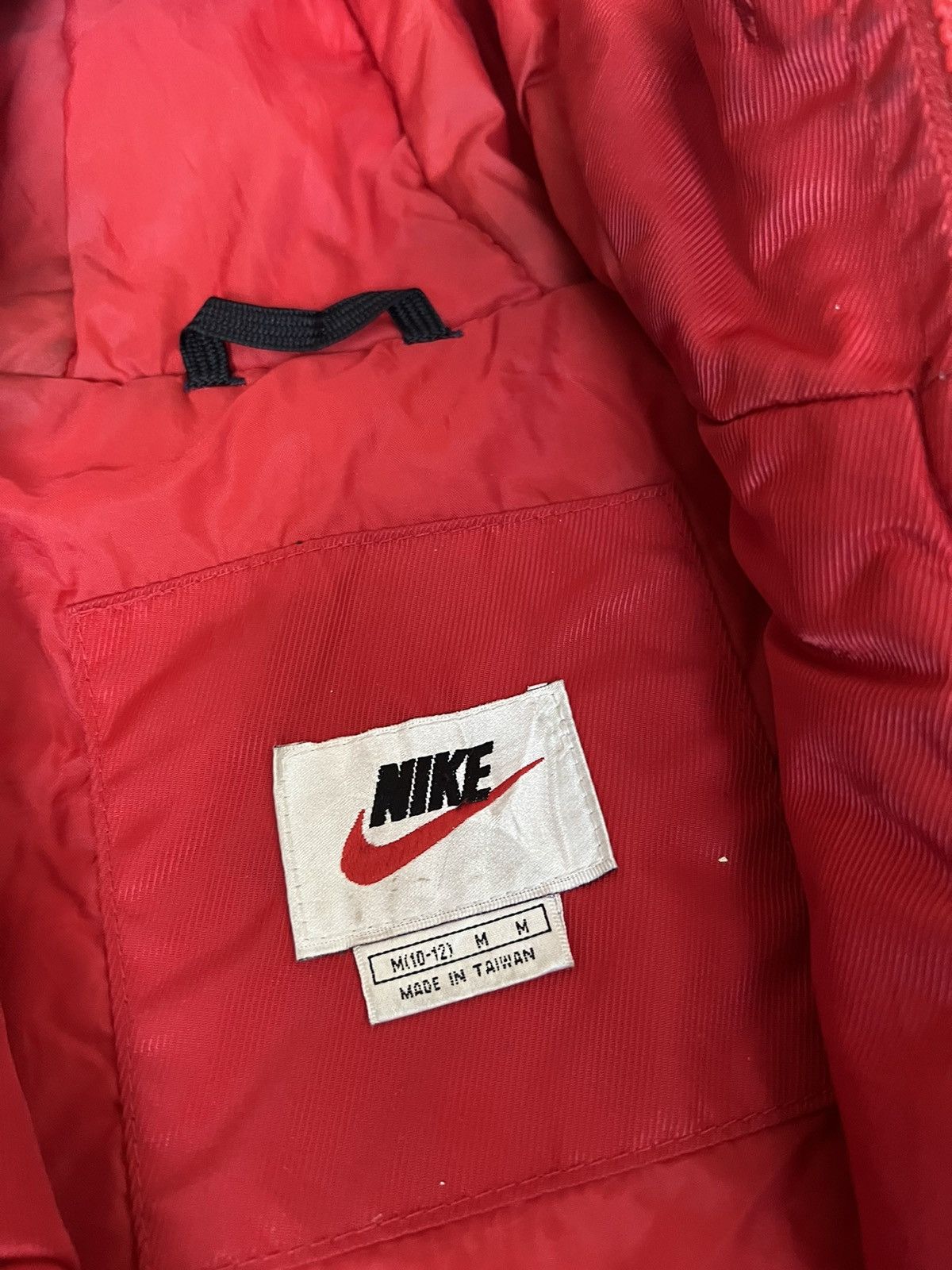 Nike 90s Vintage Nike Center Swoosh Hooded Jacket Y2K Drill Size US M / EU 48-50 / 2 - 8 Thumbnail