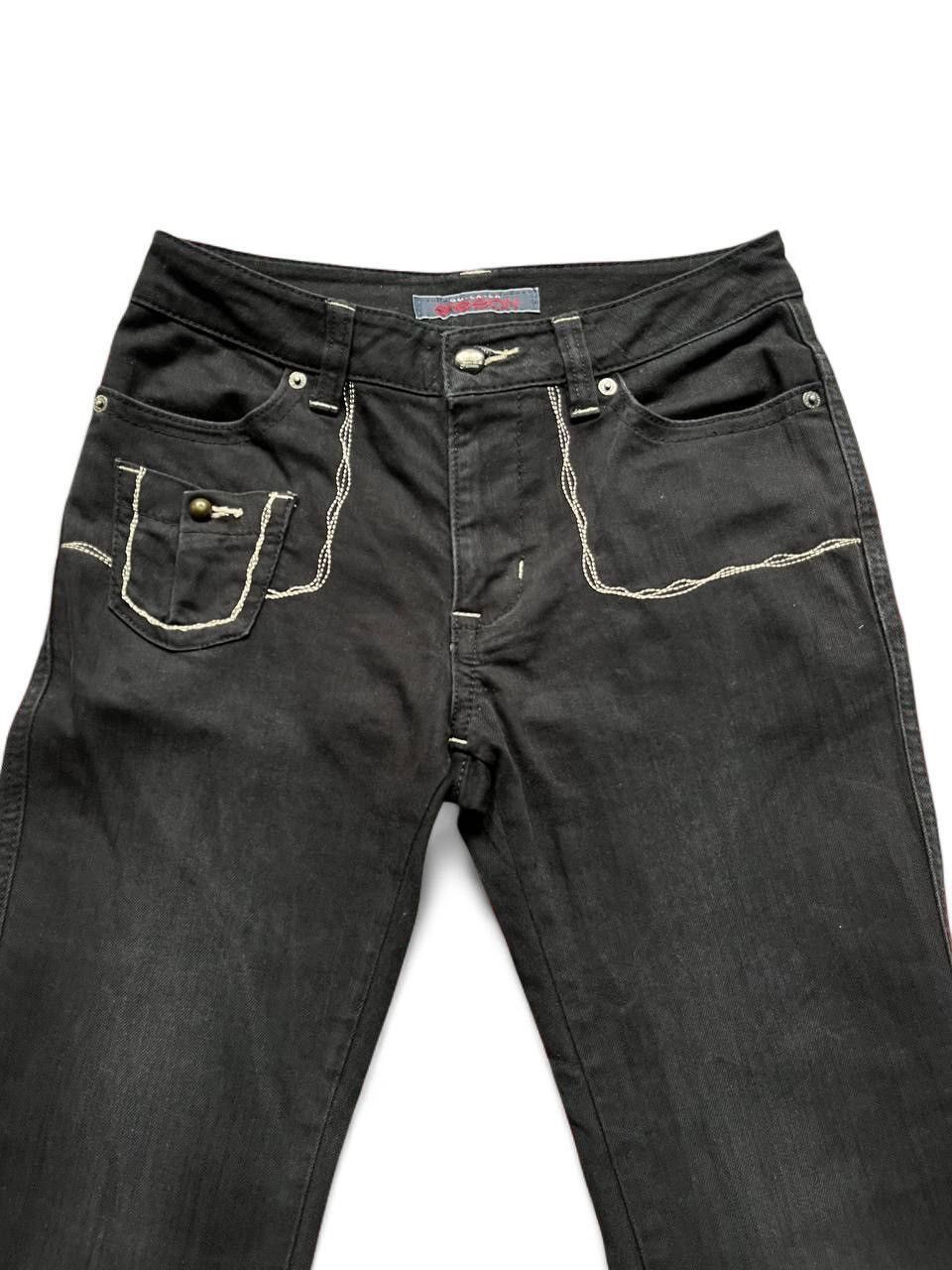 Tornado Mart Flare Jeans LaLa Sasson Embroided black slack jeans bootcut Size US 28 / EU 44 - 3 Thumbnail