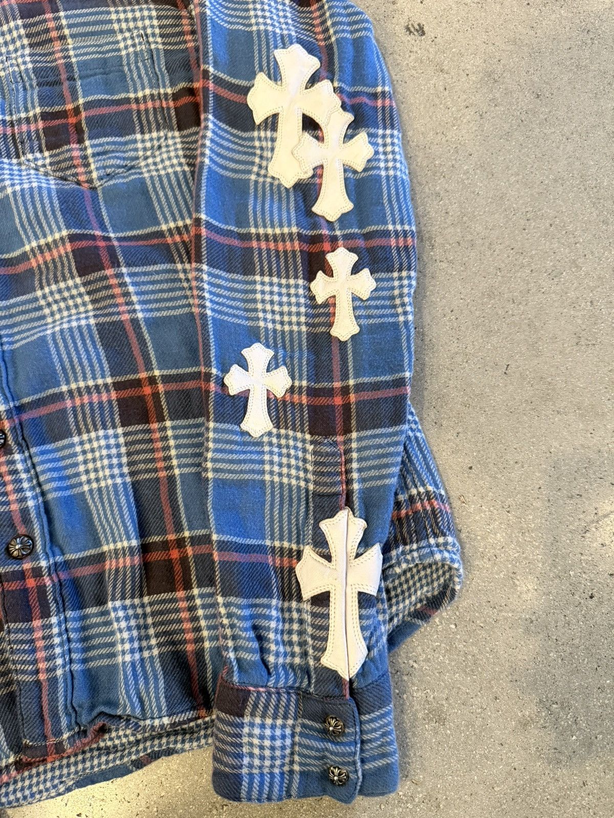 Chrome Hearts Chrome Hearts 1/1 patched flannel Size US S / EU 44-46 / 1 - 10 Thumbnail