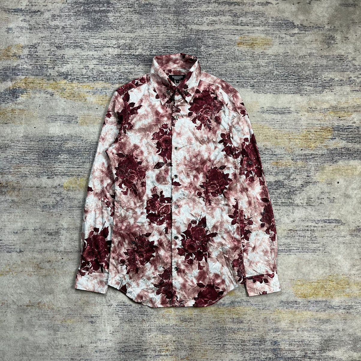 Tornado Mart Tornado Mart jacquard flower button shirt vkei style Size US S / EU 44-46 / 1 - 1 Thumbnail