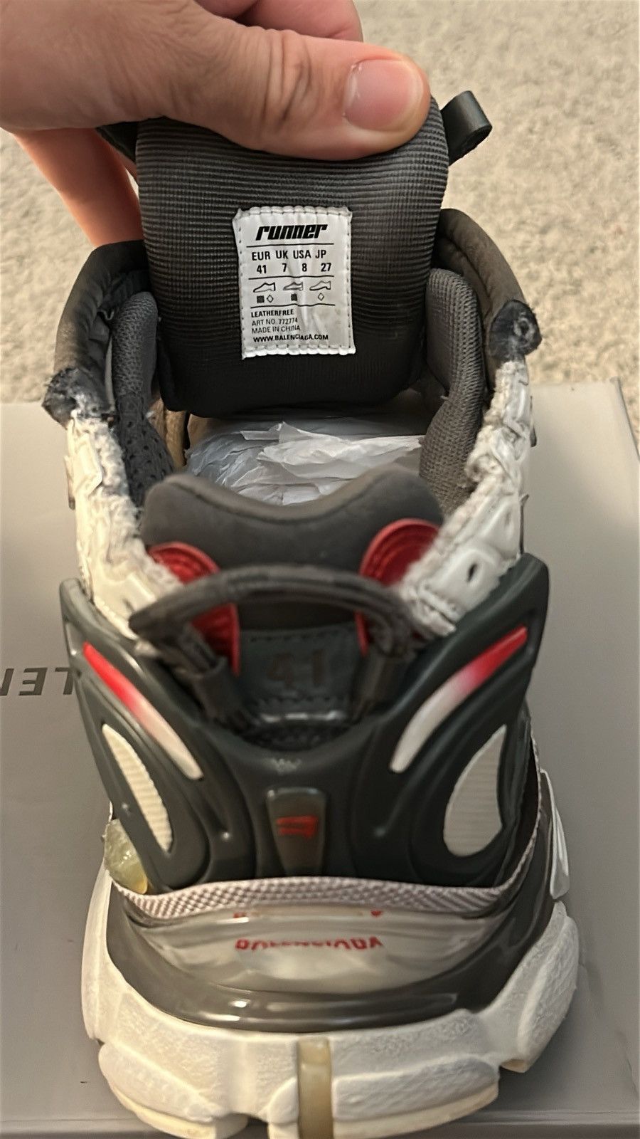 Balenciaga Balenciaga Runner Sneakers Size US 8.5 / EU 41-42 - 5 Thumbnail
