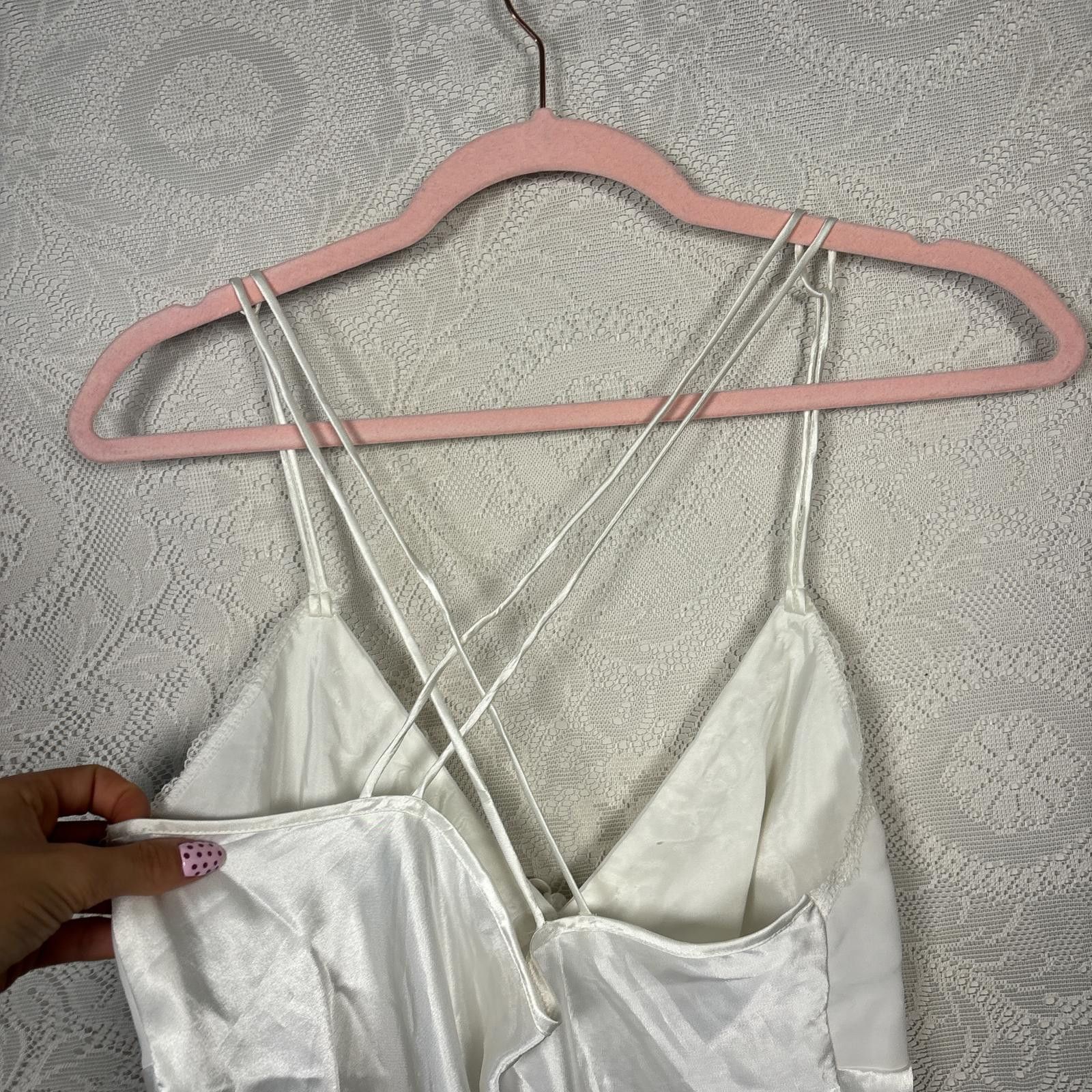 Other vintage silky bridal beaded slip dress Size M / US 6-8 / IT 42-44 - 6 Thumbnail