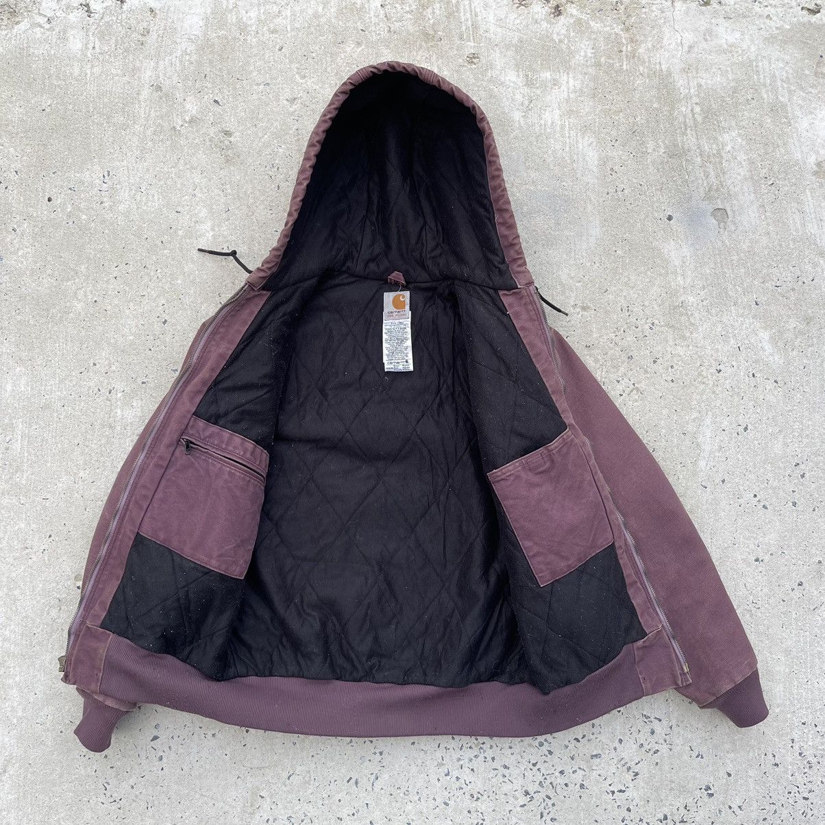 Carhartt Purple Vintage CARHARTT WOMENS J130 Hooded Jacket Size S / US 4 / IT 40 - 4 Thumbnail