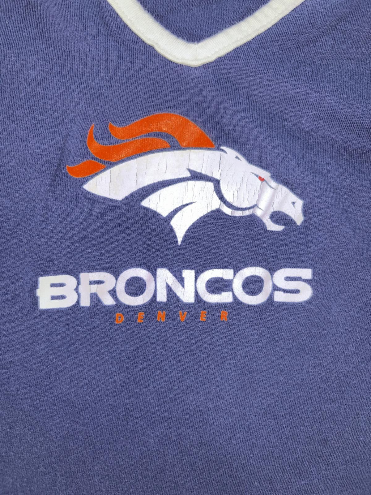 Designer Denver Broncos Women's V-Neck T-Shirt - NFL Team Apparel Size S / US 4 / IT 40 - 2 Thumbnail