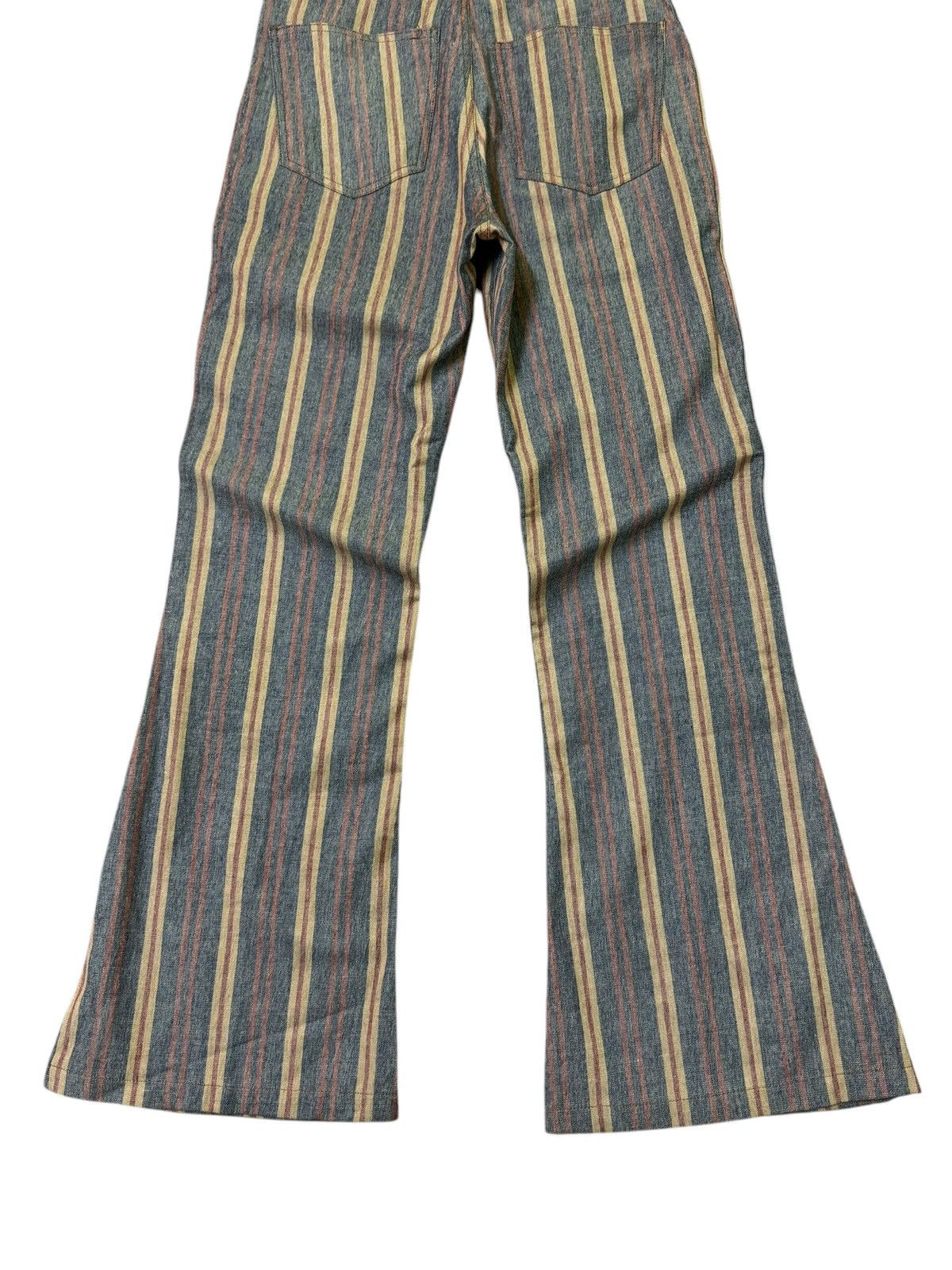 Hysteric Glamour Retro Striped Flared Pants with Boho Vibes Size US 27 - 11 Thumbnail
