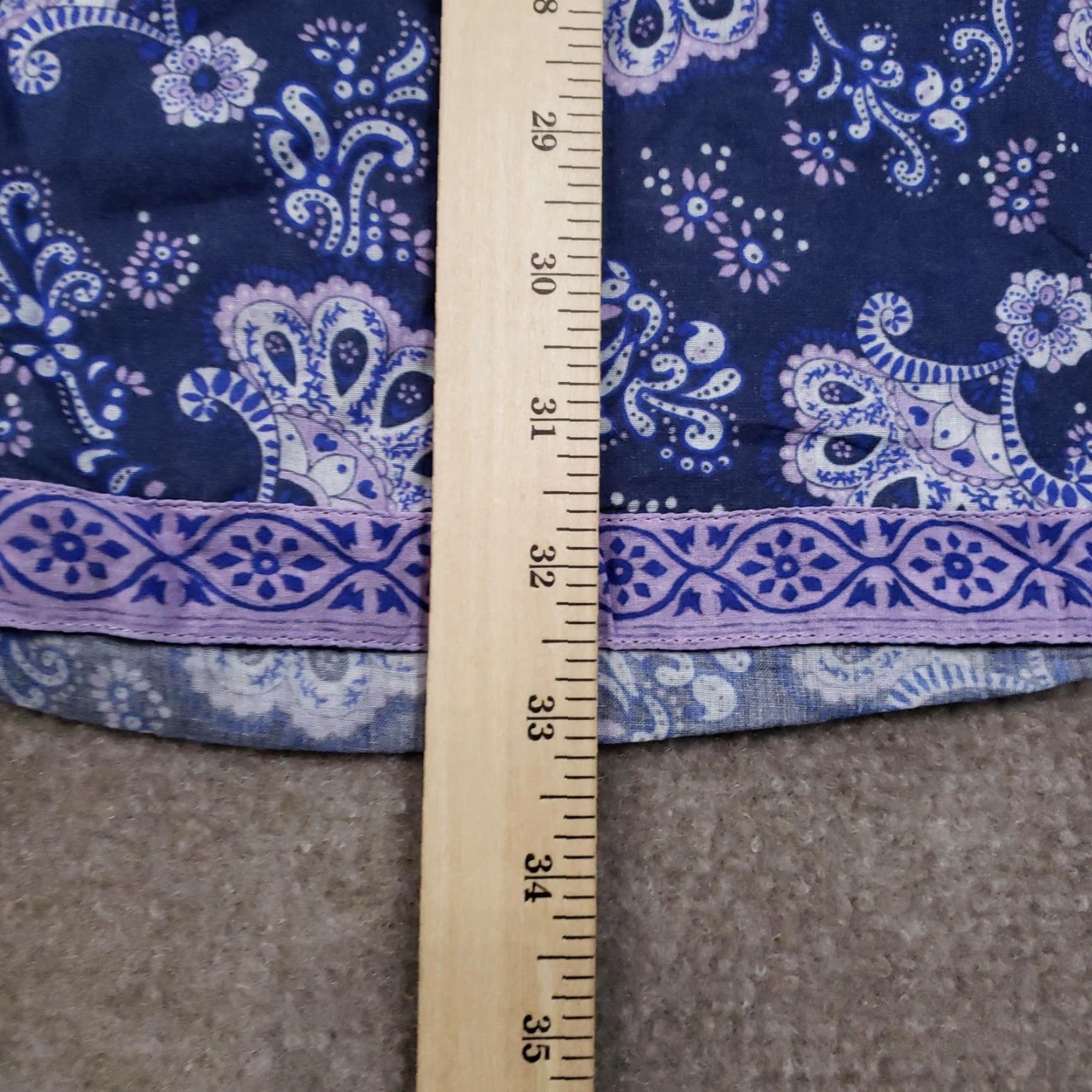 Vintage VINTAGE La Plage Jordan Tunic Dress Womens 2XS Blue Floral 3/4 Sleeve V-Neck Short Dress Womens XXS Blue Floral 3/4 Sleeve V-Neck Pullover Dress Size XXS / US 00 / IT 34 - 5 Thumbnail