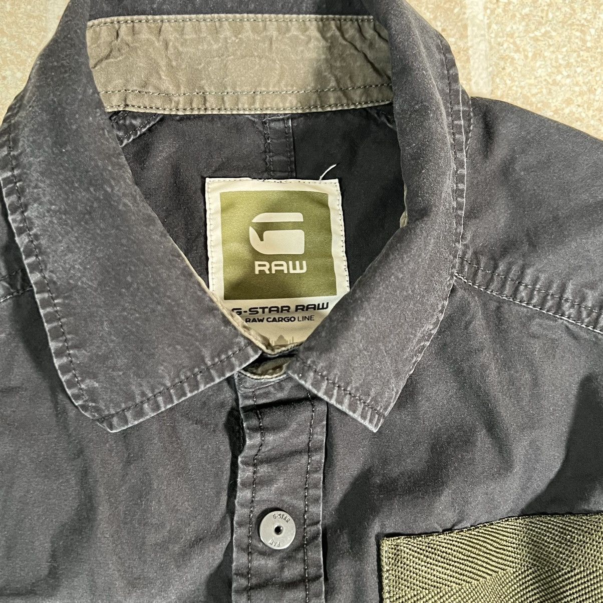 G-Star G STAR RAW Cargo Line Black Long Sleeve Button Up Shirt Size US L / EU 52-54 / 3 - 3 Thumbnail