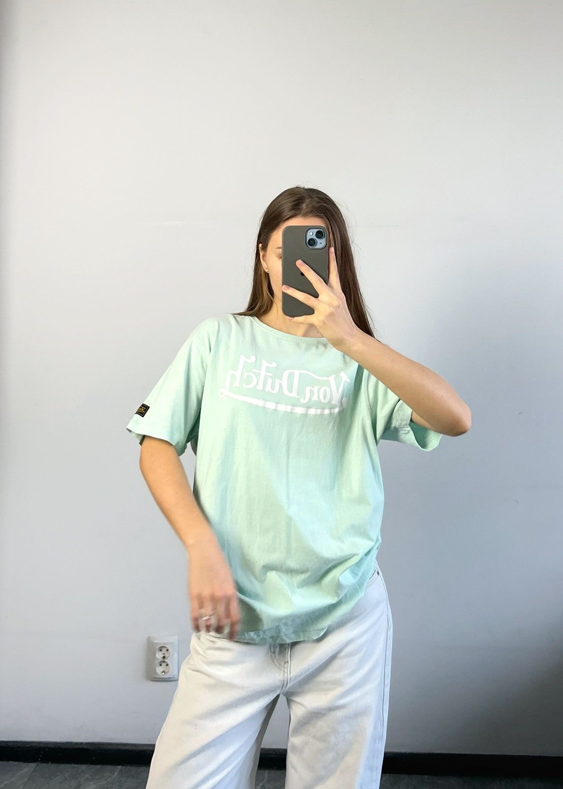 Von Dutch Vintage tee shirt von dutch big logo green woman’s Xlarge Size XL / US 12-14 / IT 48-50 - 5 Thumbnail