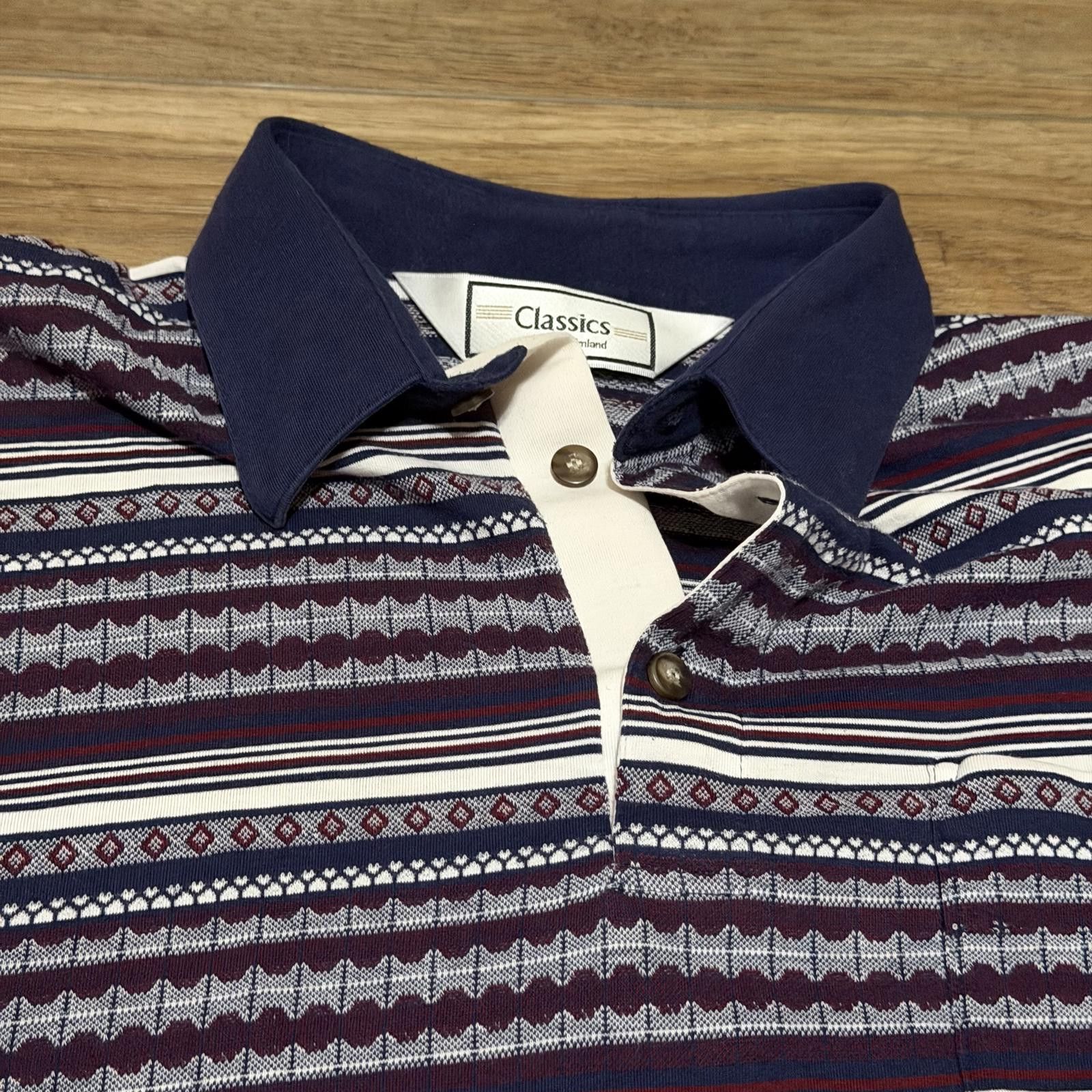 Other Vintage 90s Classics by Palmland Striped Polo Shirt Size US L / EU 52-54 / 3 - 2 Thumbnail