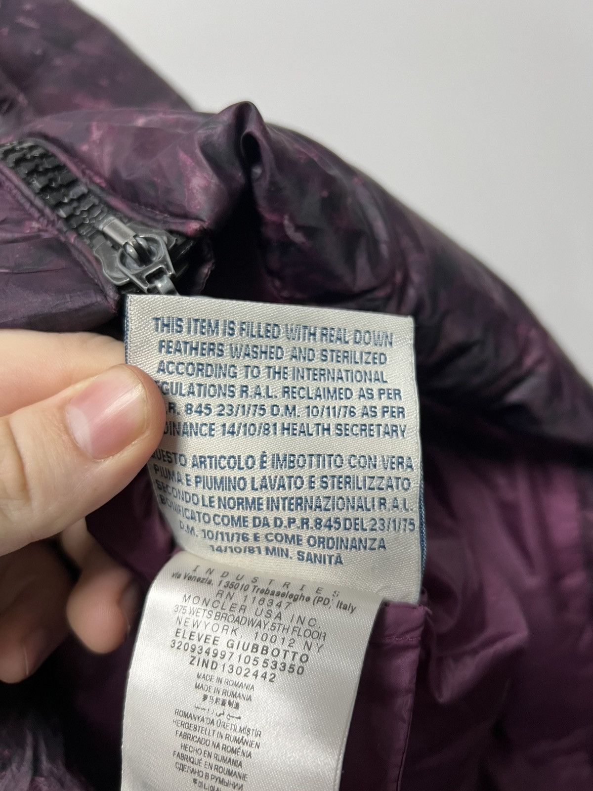 Moncler Vintage Moncler Womens Puffer Luxury Purple Size XS / US 0-2 / IT 36-38 - 16 Thumbnail
