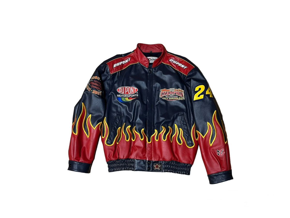 Jeff Hamilton × NASCAR Nascar leather jacket by Jeff Hamilton,Champion Jeff Gordon Size US L / EU 52-54 / 3 - 2 Thumbnail