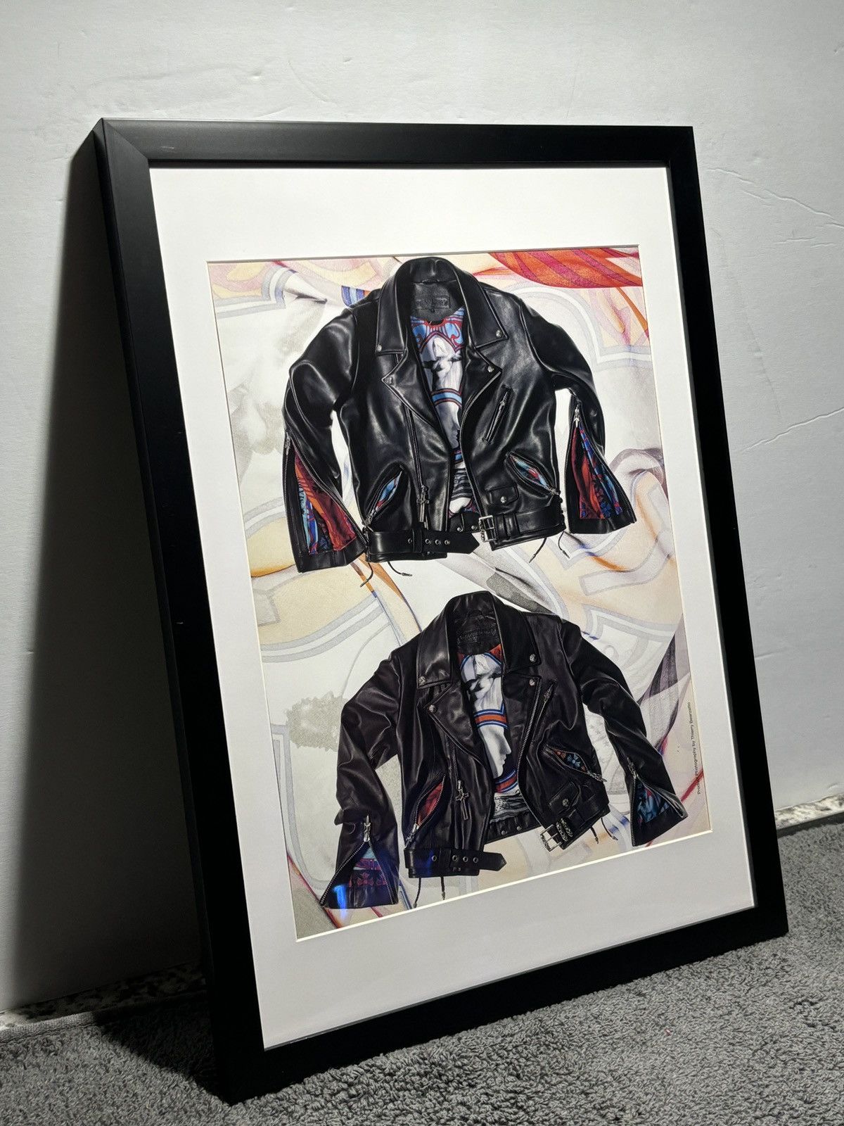 Chrome Hearts *Chrome Hearts* ‘Thierry Leather Jkt’ Framed Poster Size ONE SIZE - 3 Thumbnail