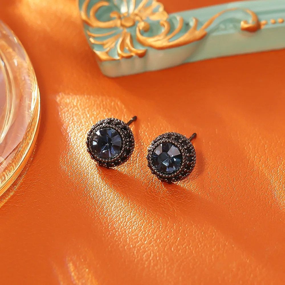 Jewelry Silver Sparkly Geometric Copper Ear Studs Size ONE SIZE - 3 Thumbnail