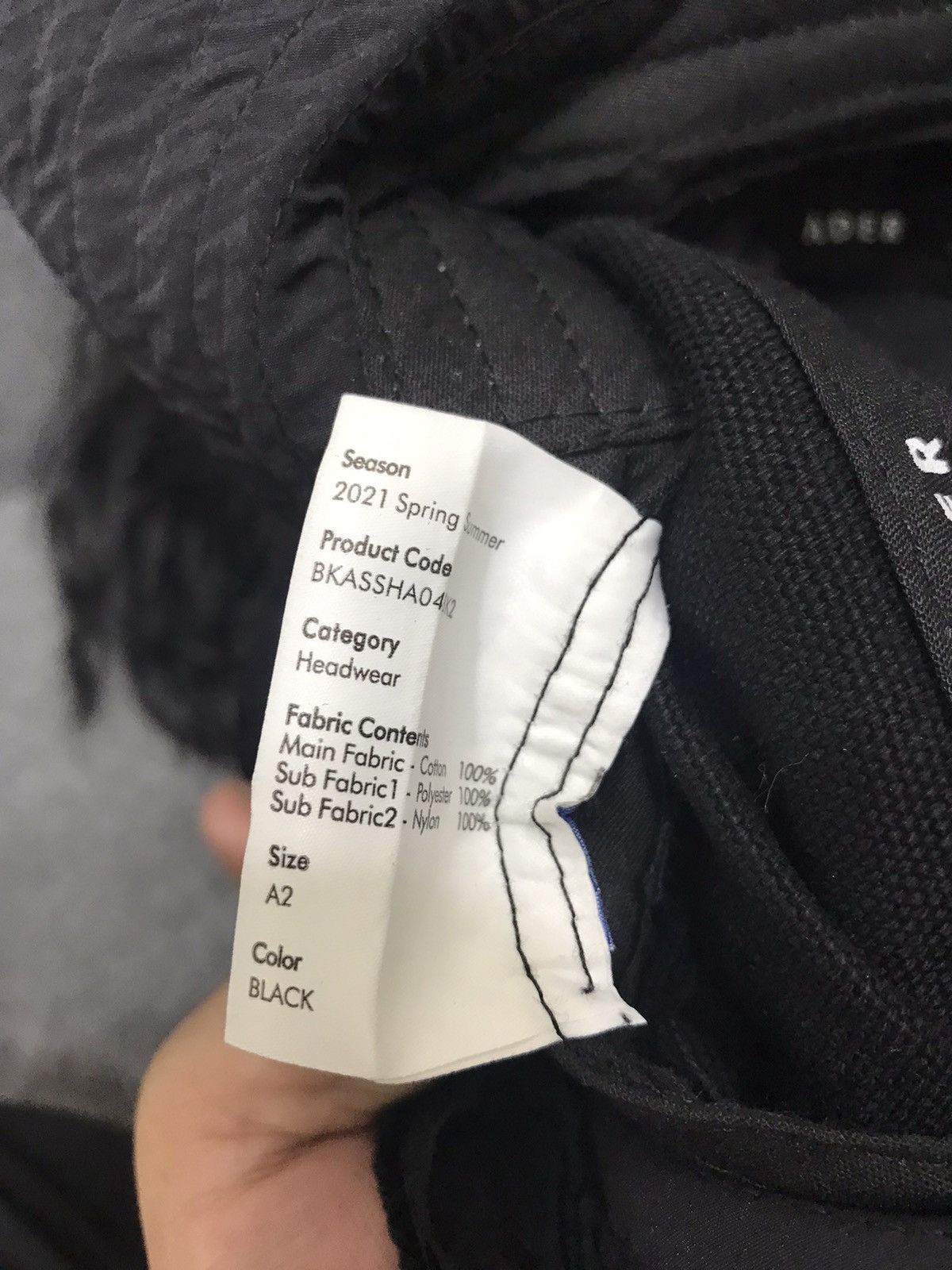 Ader Error × Designer ADER ERROR Unfinished Edge 21SS Bucket Hat Size ONE SIZE - 9 Thumbnail