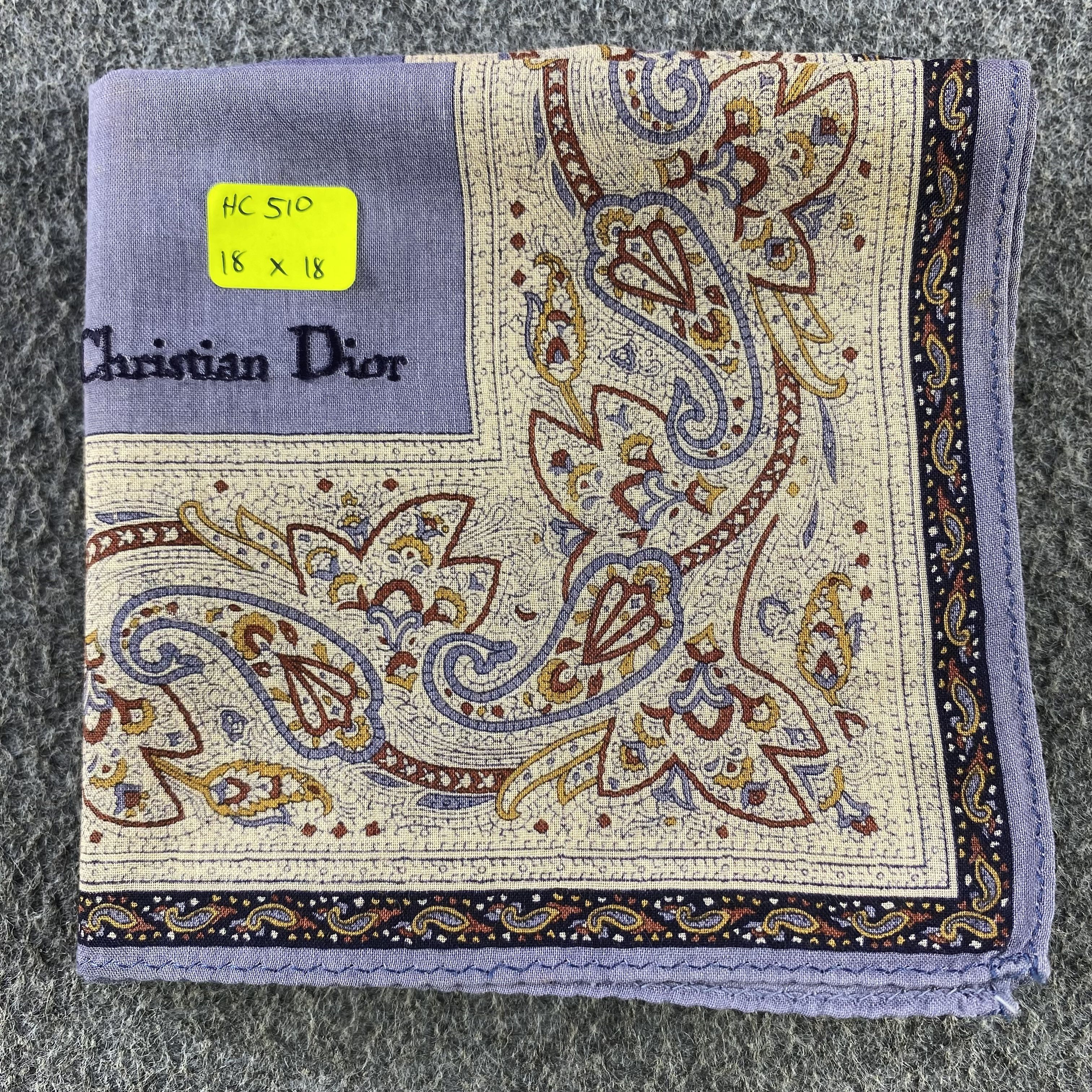 Christian Dior Monsieur Christian Dior Handkerchief/Neckerchief/Bandana HC510 Size ONE SIZE - 5 Thumbnail