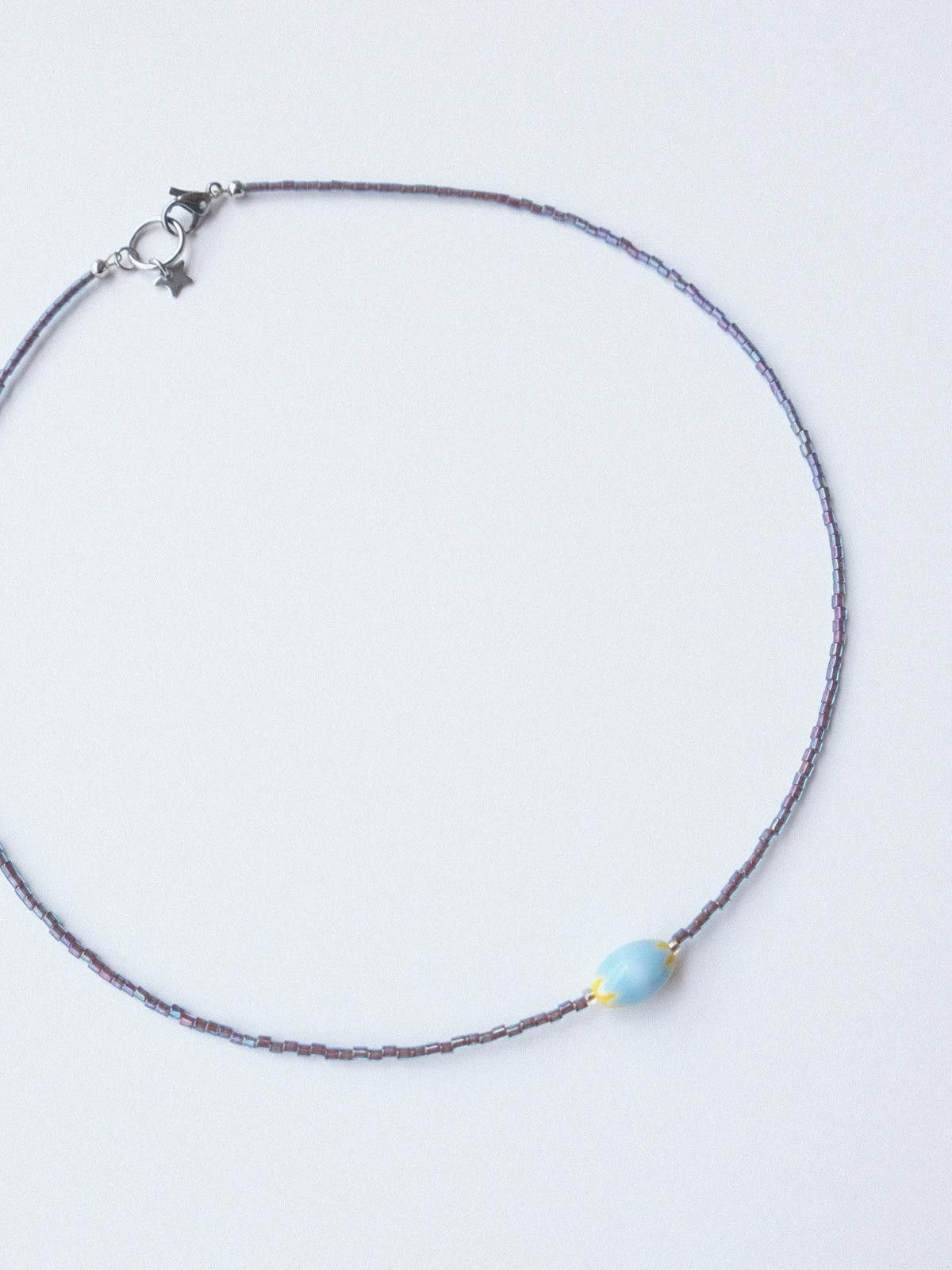 Handmade Handmade Millefiori Glass Seed Beads Necklace 16.1in Unisex Size ONE SIZE - 6 Thumbnail