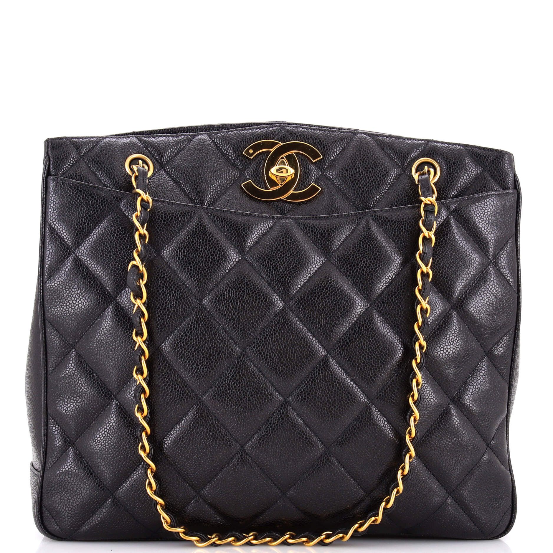 Chanel Vintage CC Lock Pocket Chain Tote Size ONE SIZE - 1 Thumbnail