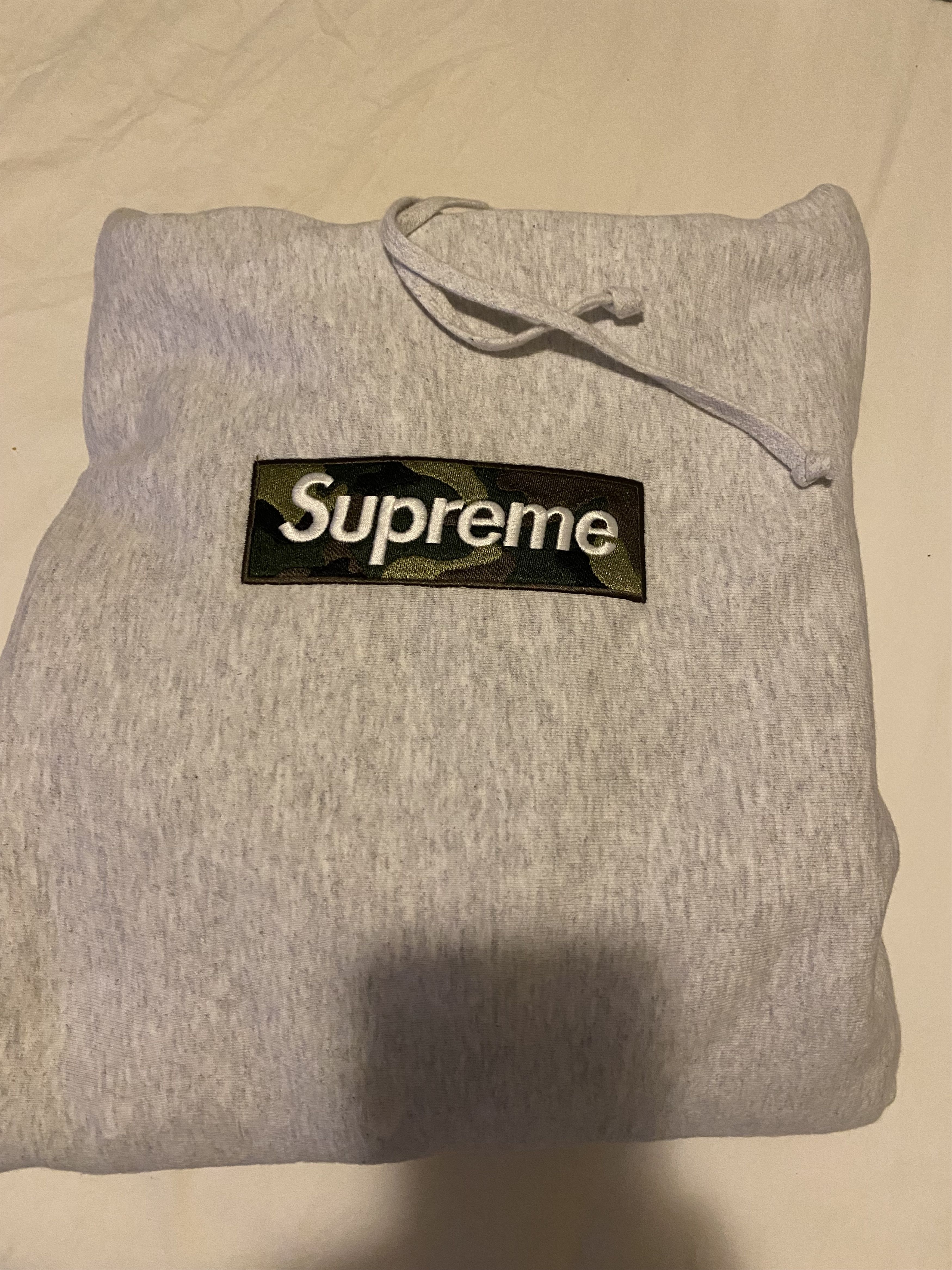 Supreme Supreme Box Logo Hooded Sweatshirt FW23 Ash Grey Size US XL / EU 56 / 4 - 8 Thumbnail