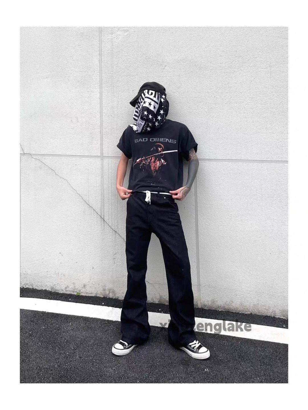 Jean Unisex outdoor utility punk yuppie bootcut grunge jeans Size US 32 / EU 48 - 8 Thumbnail