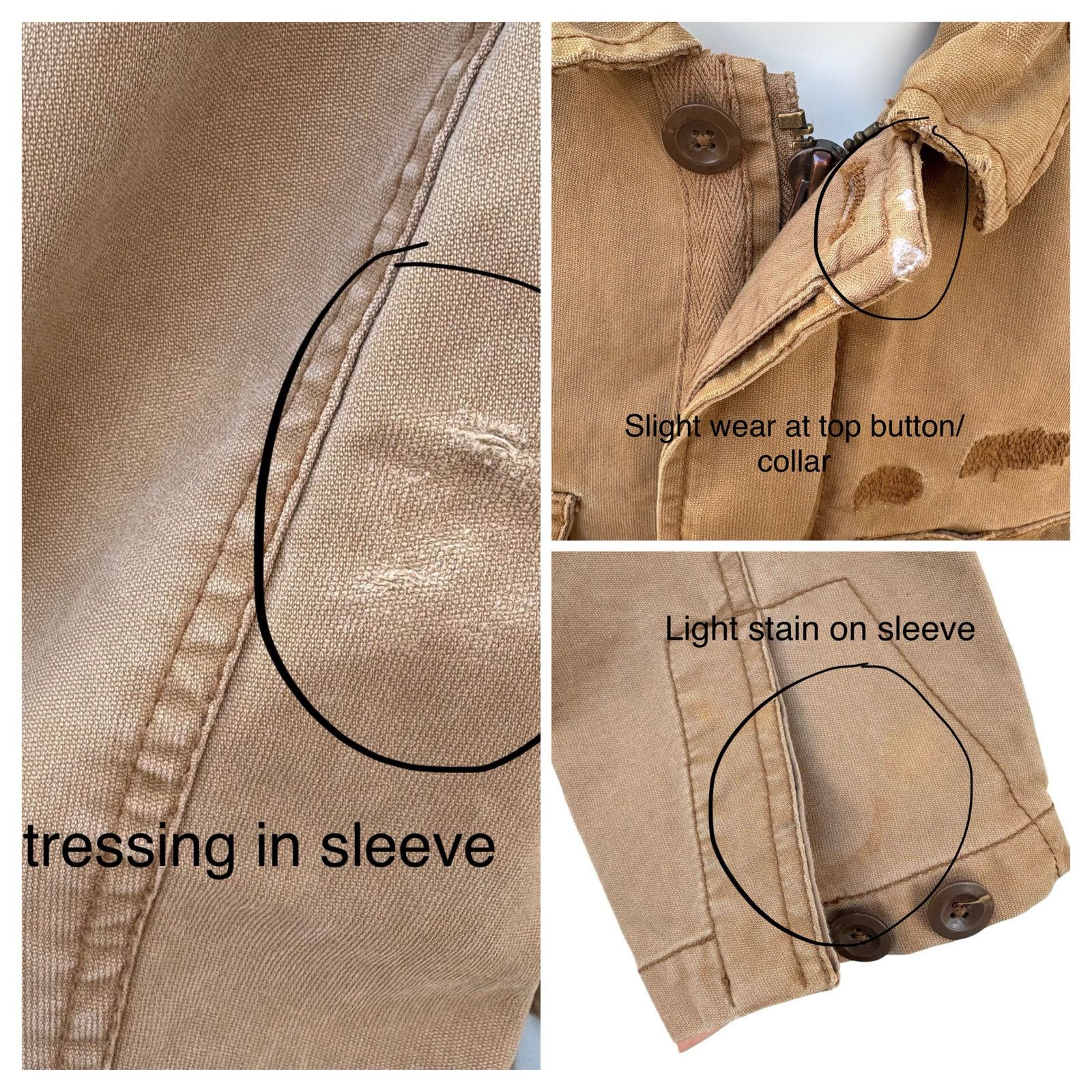 American Eagle Outfitters VTG American Eagle Military Jacket Coat Sm Khaki Tan Size US S / EU 44-46 / 1 - 16 Thumbnail
