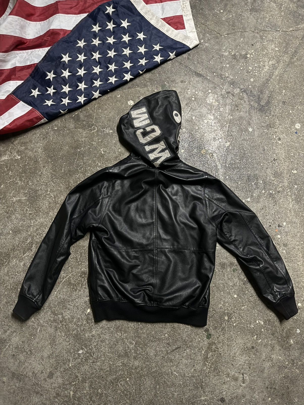 Bape Bape leather shark hoodie Size US S / EU 44-46 / 1 - 3 Thumbnail