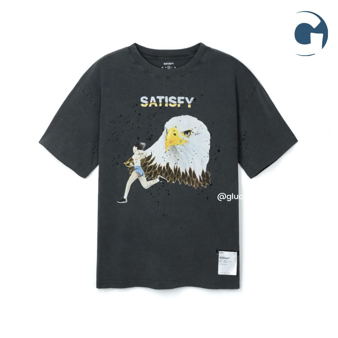 Satisfy Satisfy, MothTech ‘Eagle’ Tee in Aged Black Size US XL / EU 56 / 4 - 1 Thumbnail