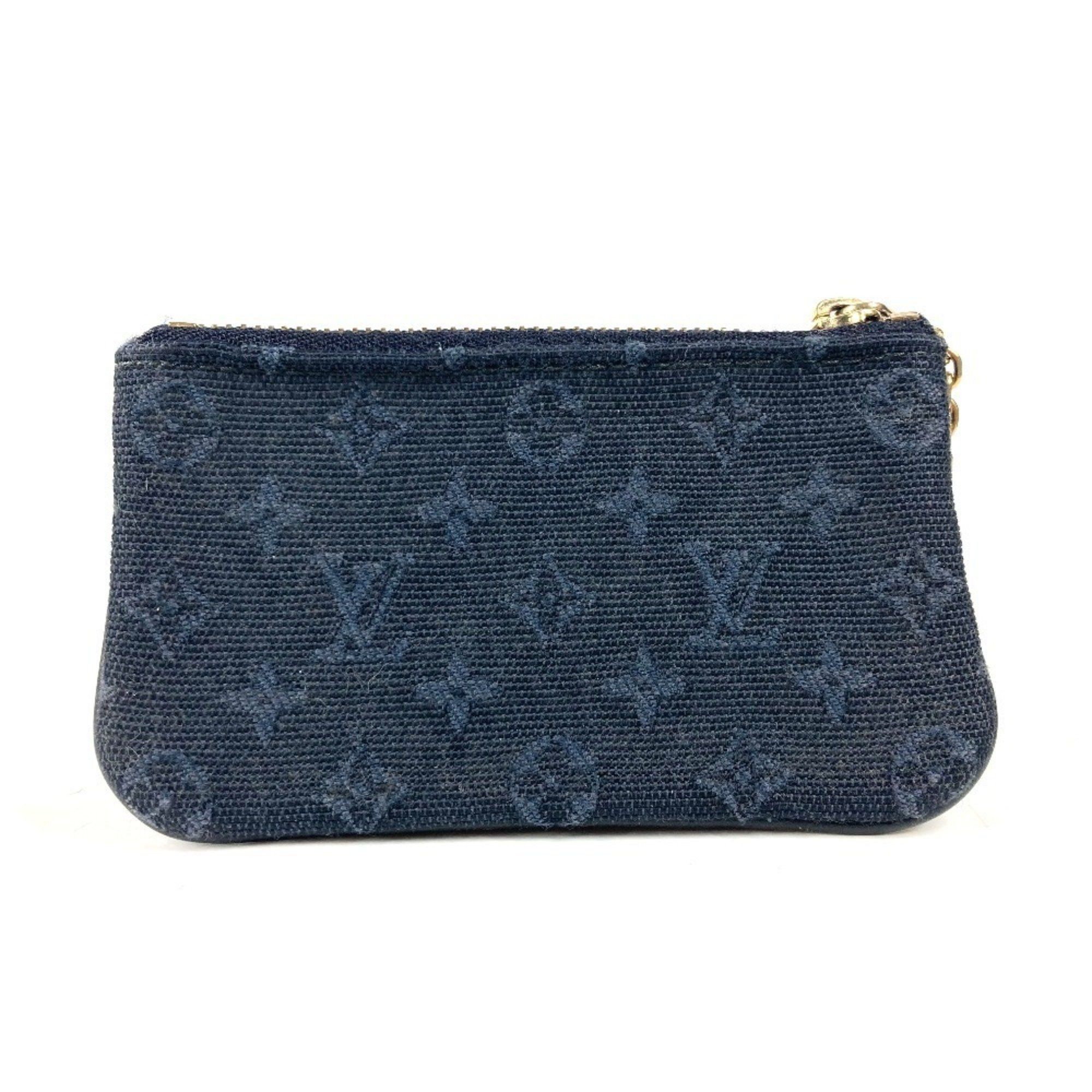 Louis Vuitton M92436 Monogram Minilan Pochette Cle Wallet Coin Purse With Key Ring Wallet/coin Case Canvas Men's Women's Tst Blue