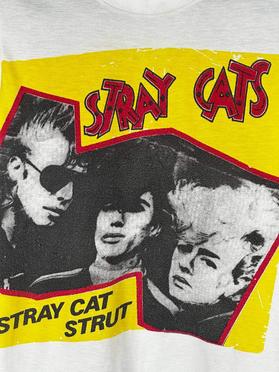 Band Tees Vintage 90s STRAY CATS Rockabilly Punk Band Tee Size US M / EU 48-50 / 2 - 4 Thumbnail