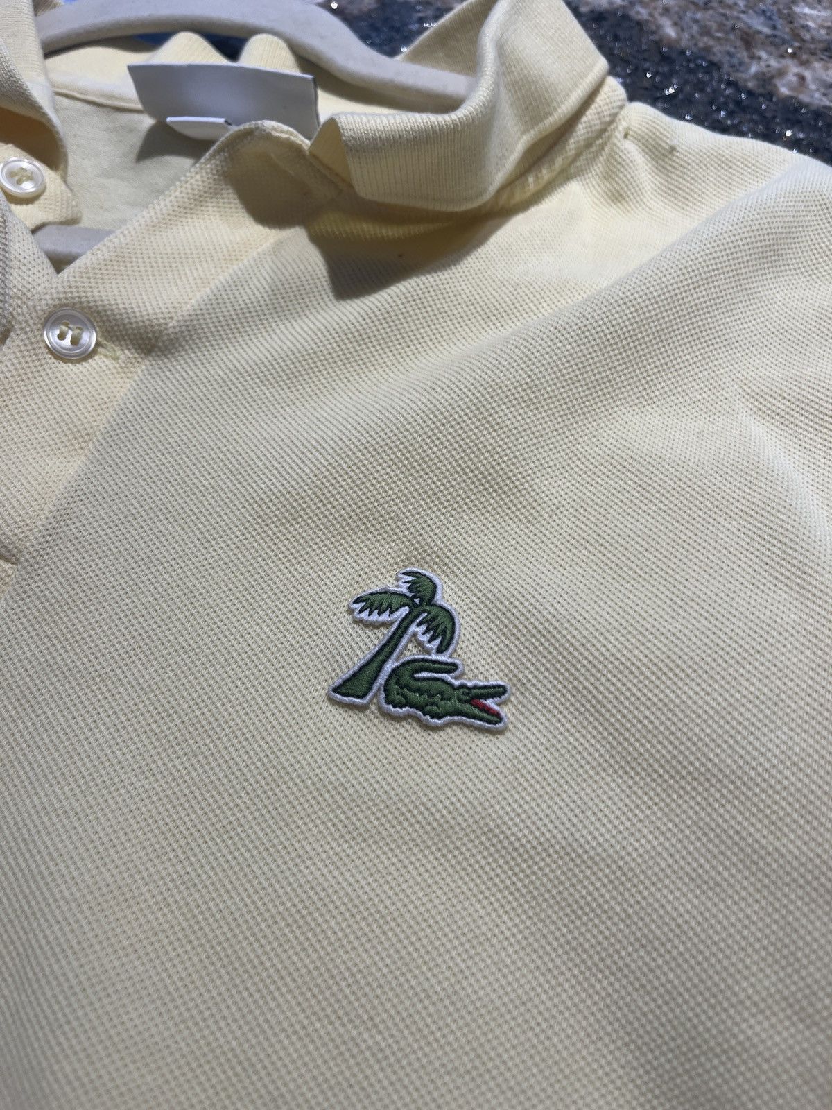 Lacoste Rare Lacoste polo palm tree alligator Grailed