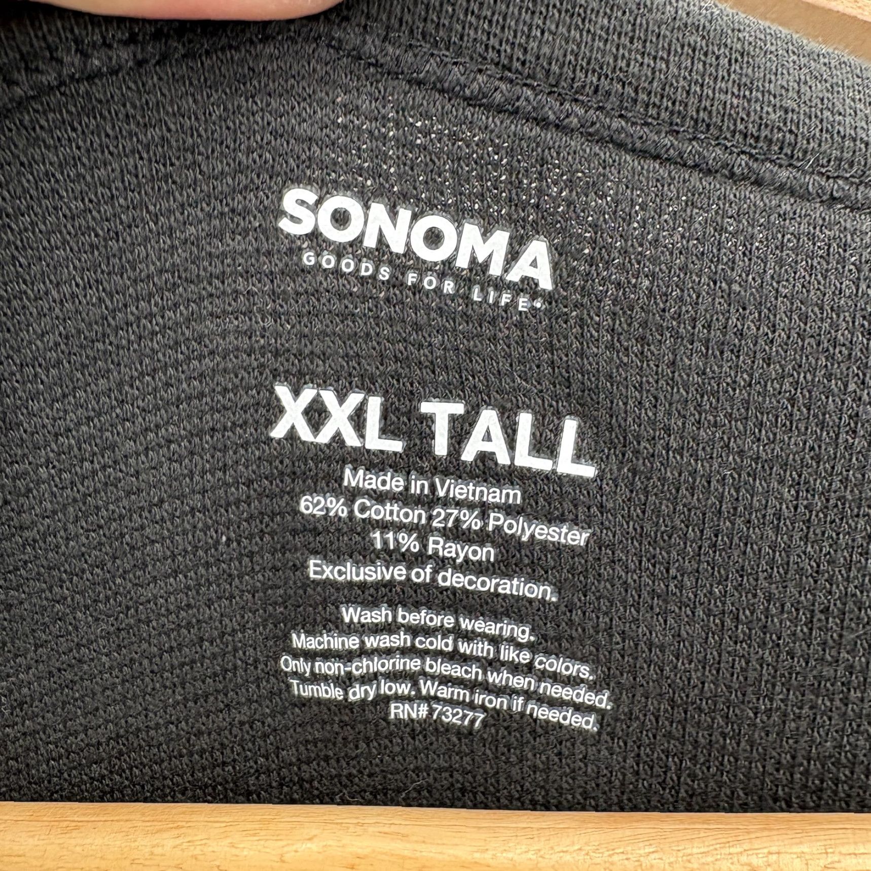Vintage Sonoma Shirt Mens 2XLT Black Supersoft Thermal Long Sleeve Tagless Big Tall NWT Size US XXL / EU 58 / 5 - 4 Thumbnail